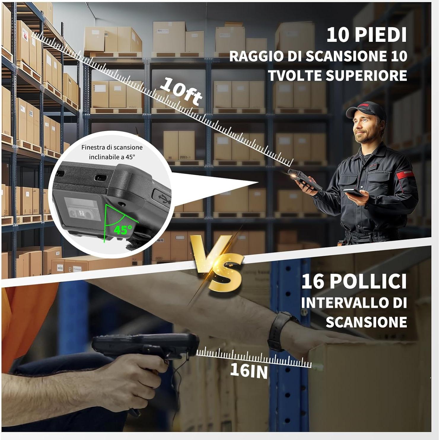 Escáner de Códigos de Barras NETUM M72 Android 12 IP67 4G