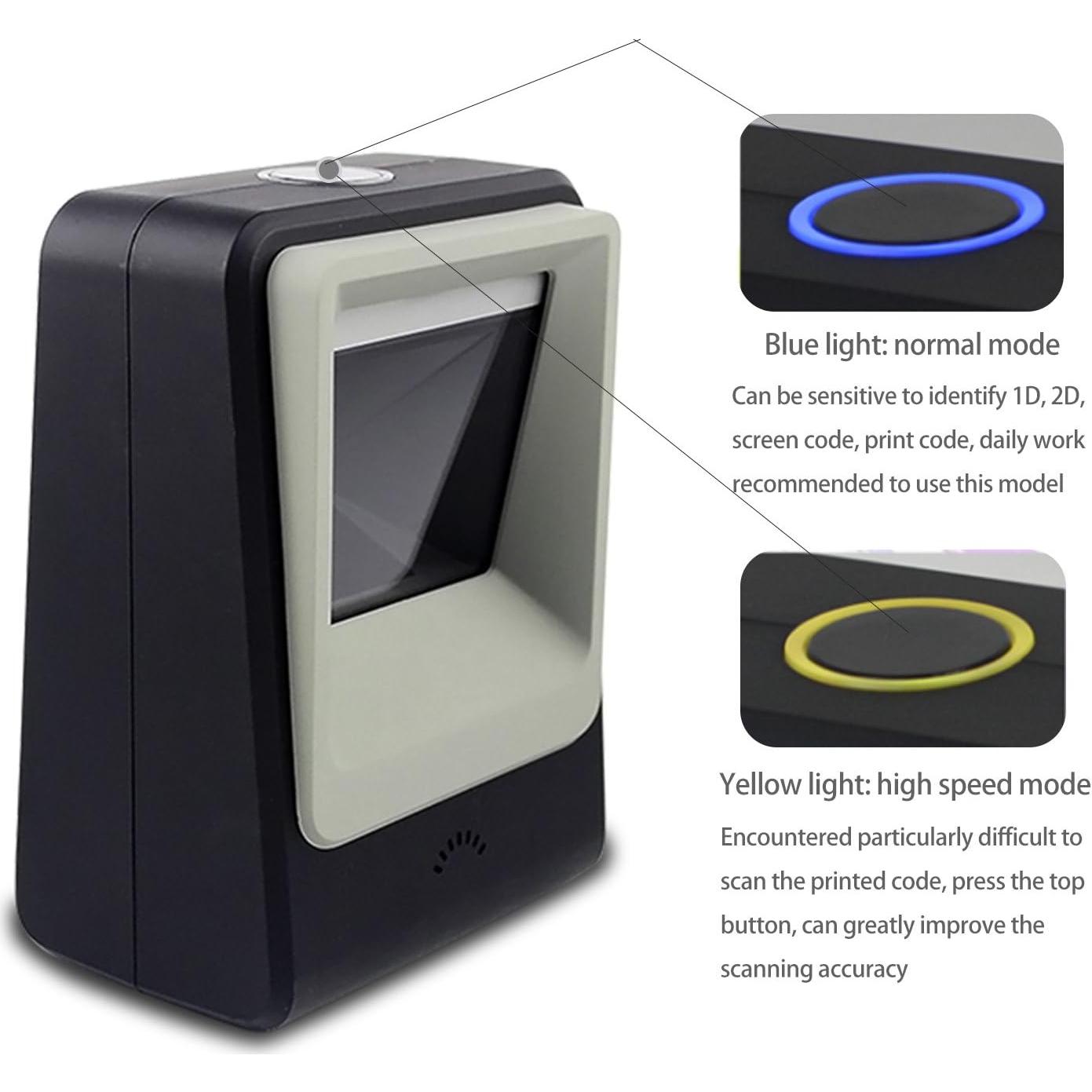 Escáner de Código de Barras 2D QR Symcode MJ-8200-B USB