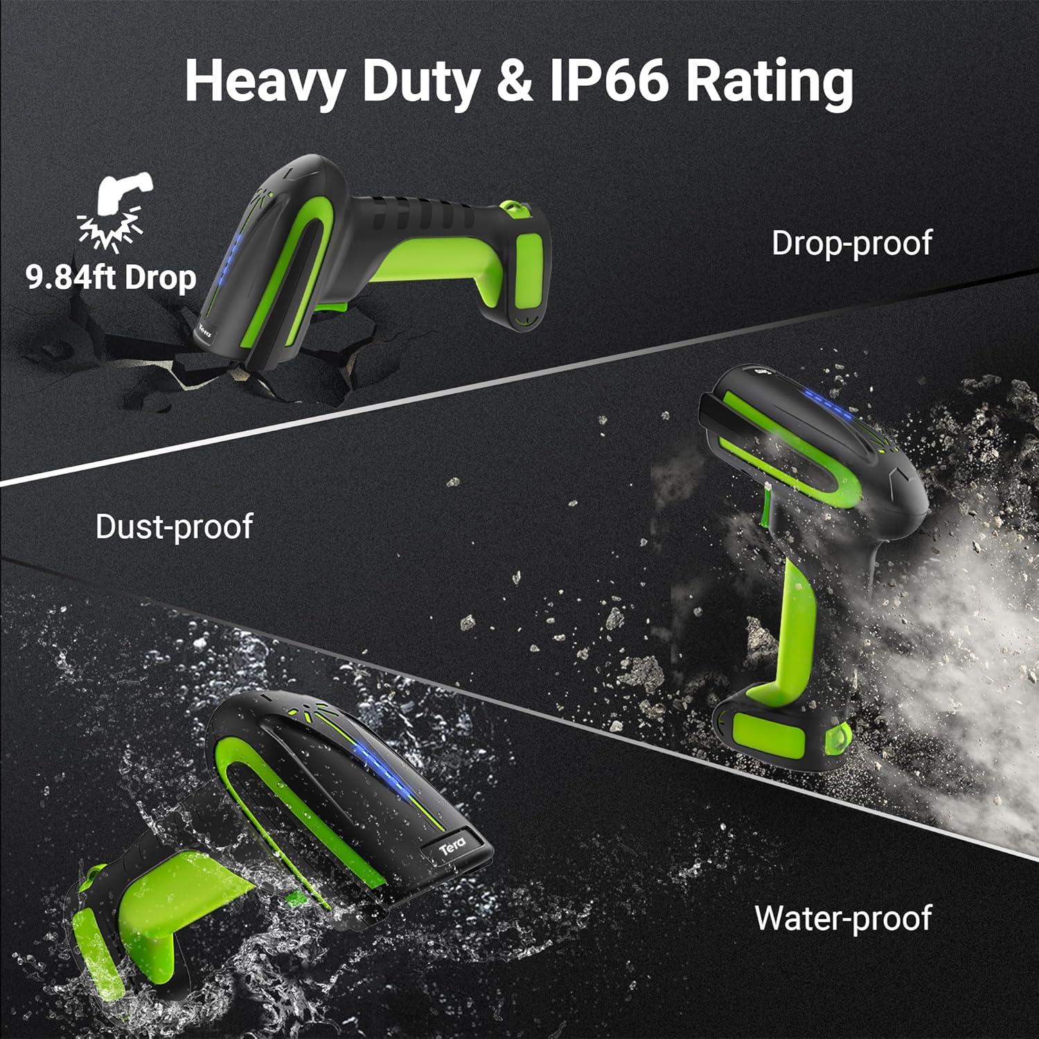 Escáner de Código de Barras Inalámbrico Tera 8100 Pro 2500mAh