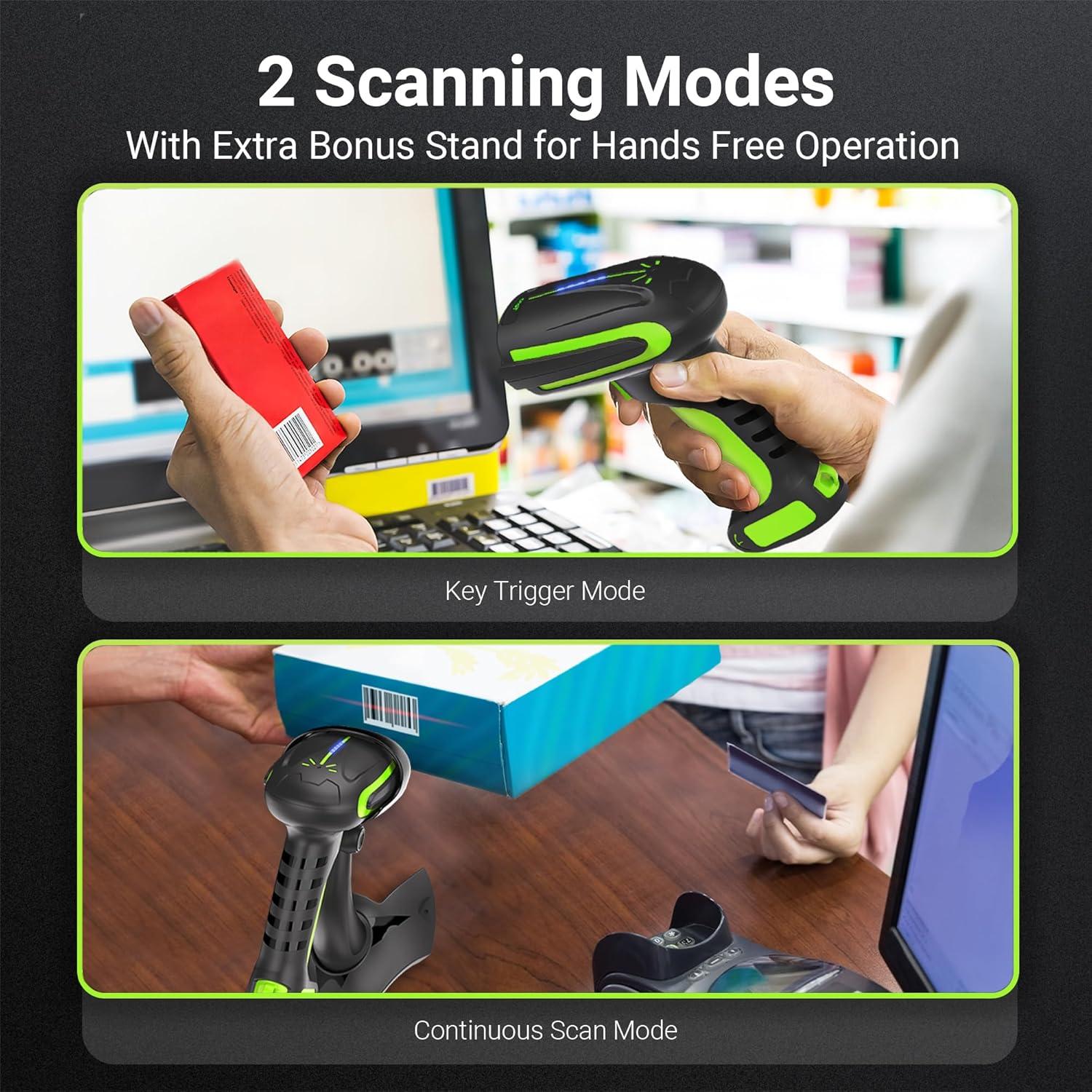 Escáner de Código de Barras Inalámbrico Tera 8100 Pro 2500mAh