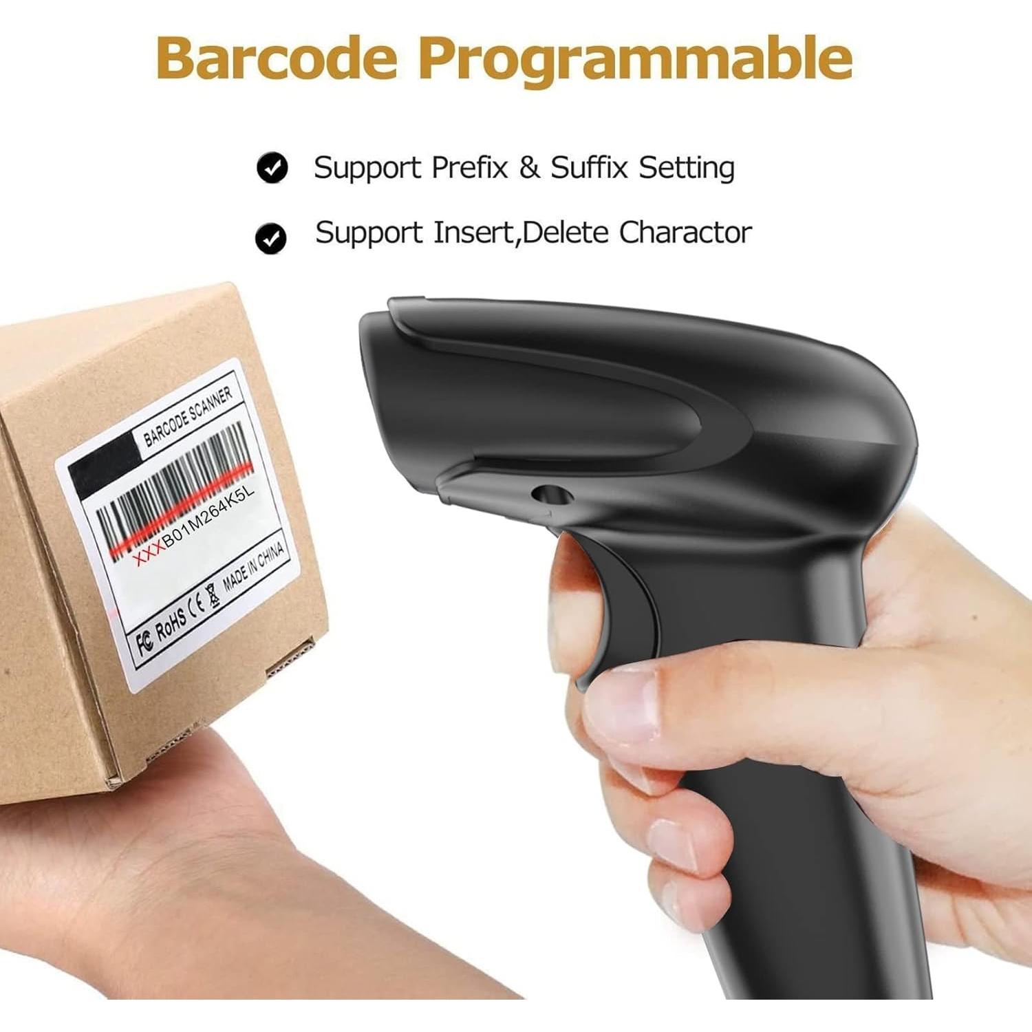 Escáner de Código de Barras Inalámbrico 2D Symcode MJ-9200DA