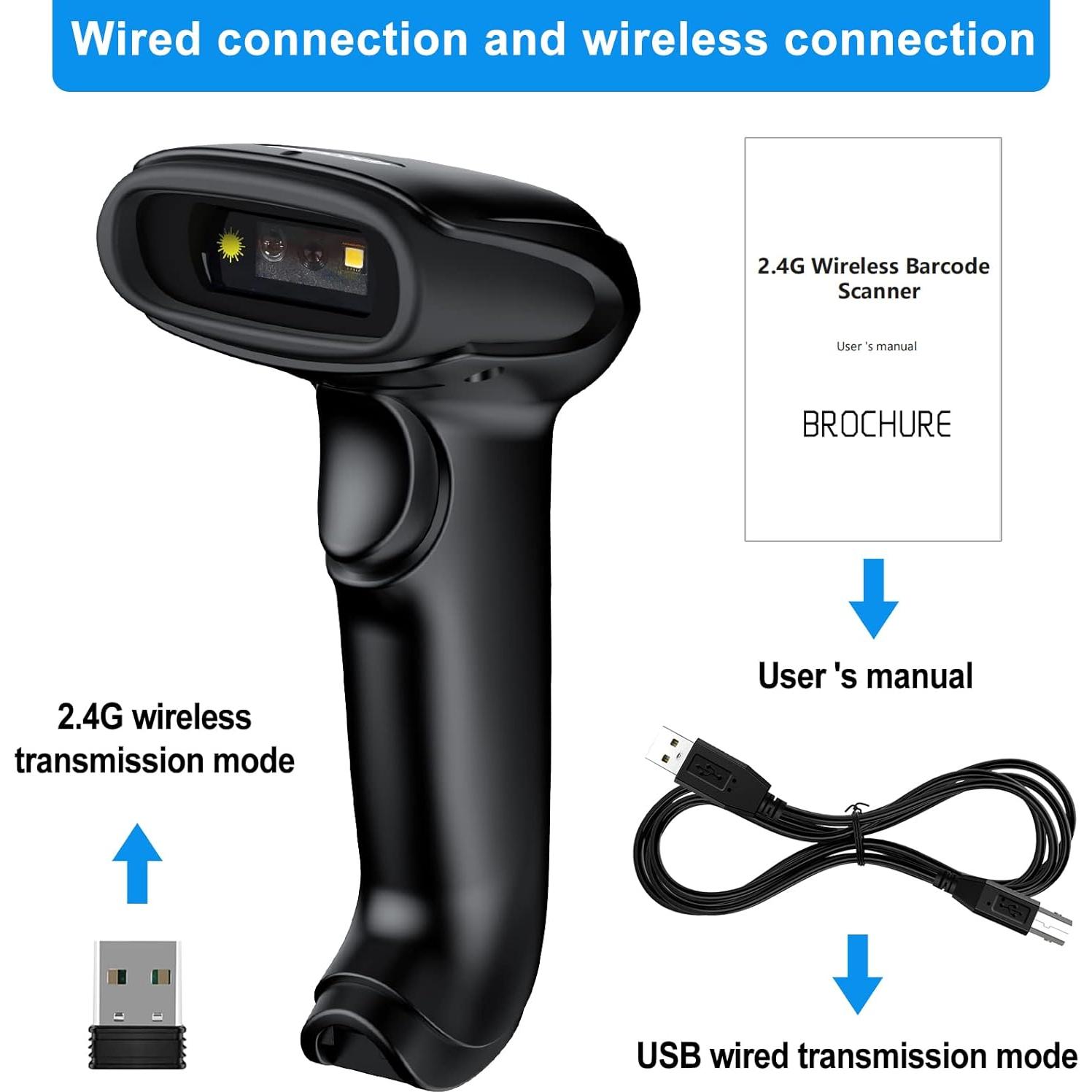 Escáner de Código de Barras Inalámbrico 2D Symcode MJ-9200DA