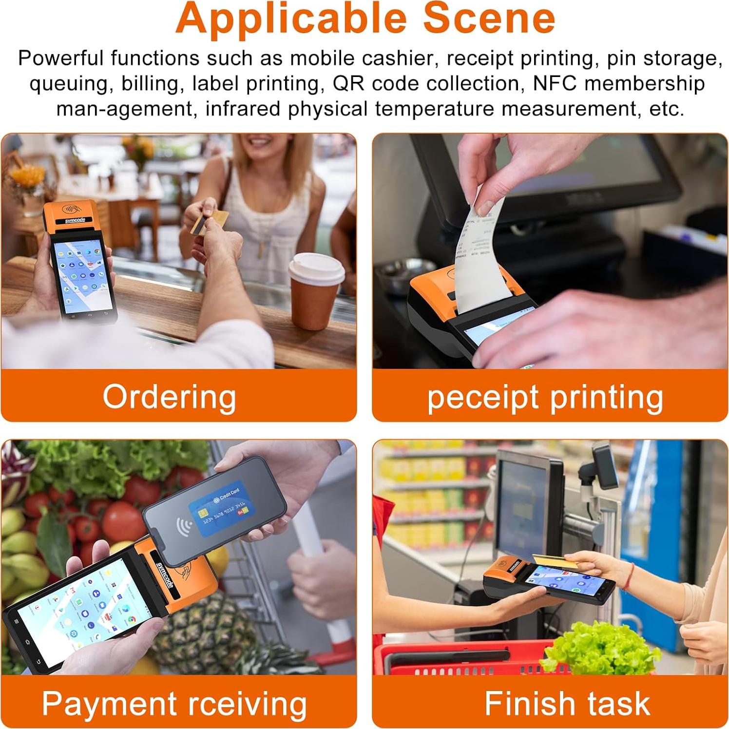 Impresora Térmica POS Symcode MJ-Q50 58mm Android 8.1