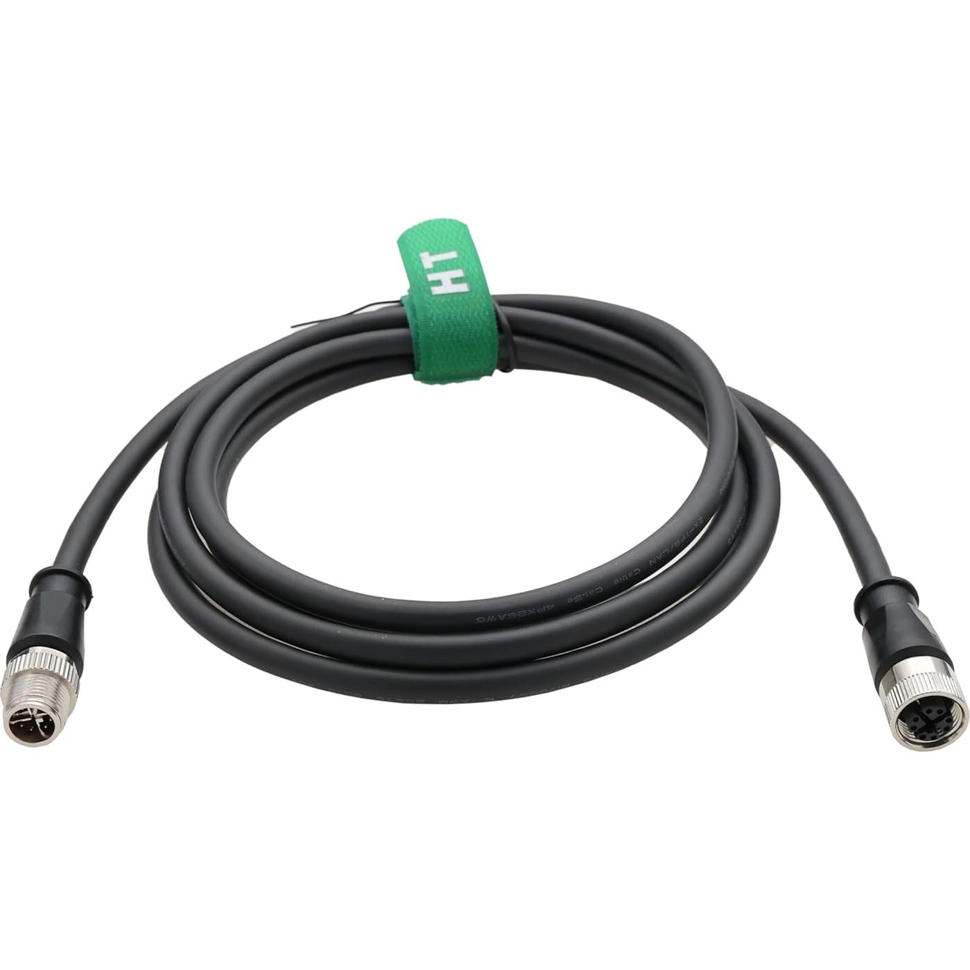 Cable de Red Ethernet M12 8 Pines 1m HangTon Connect