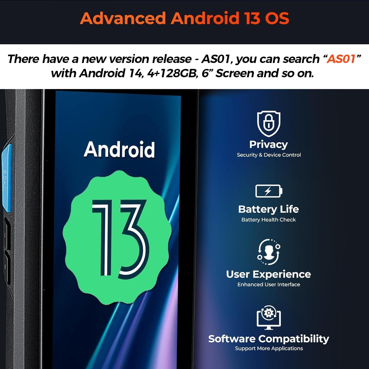 Escáner de Código de Barras MUNBYN 035Pro Android 13 4GB 64GB