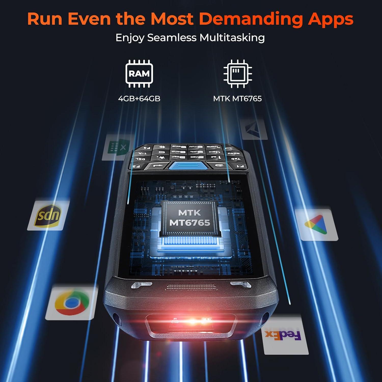 Escáner de Código de Barras MUNBYN 035Pro Android 13 4GB 64GB