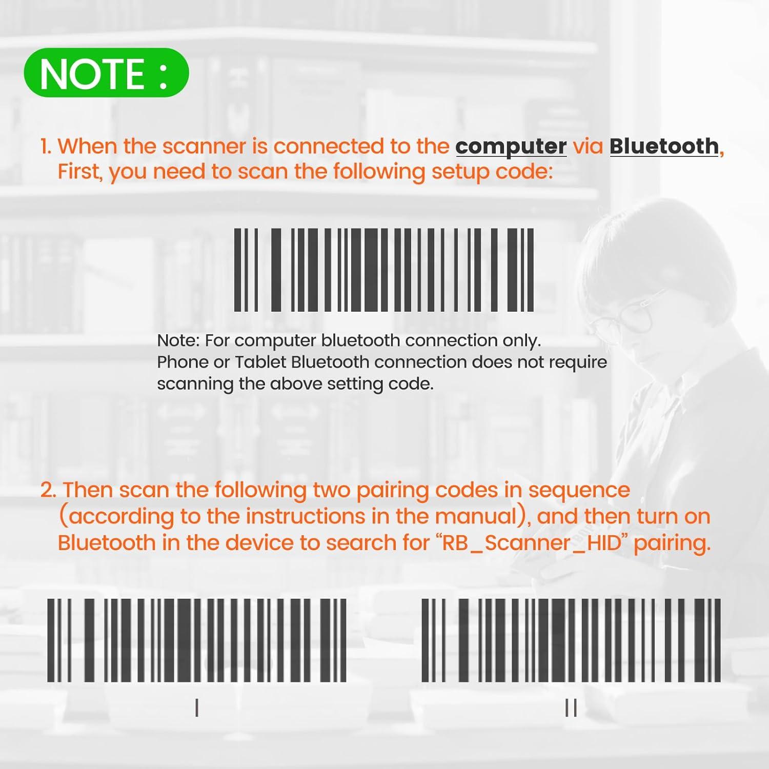 Escáner de Código de Barras Inalámbrico OBZ Mini 2D USB