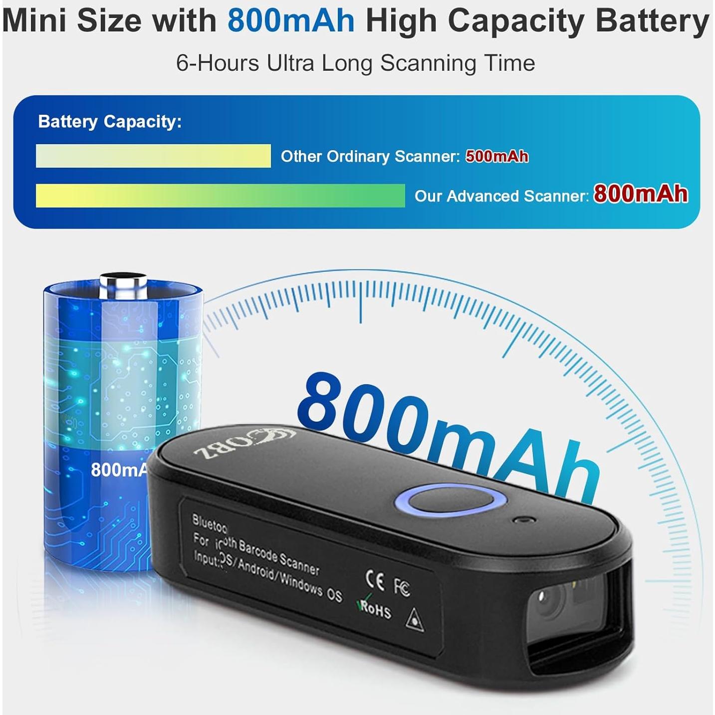 Escáner de Código de Barras Inalámbrico OBZ Mini 2D USB