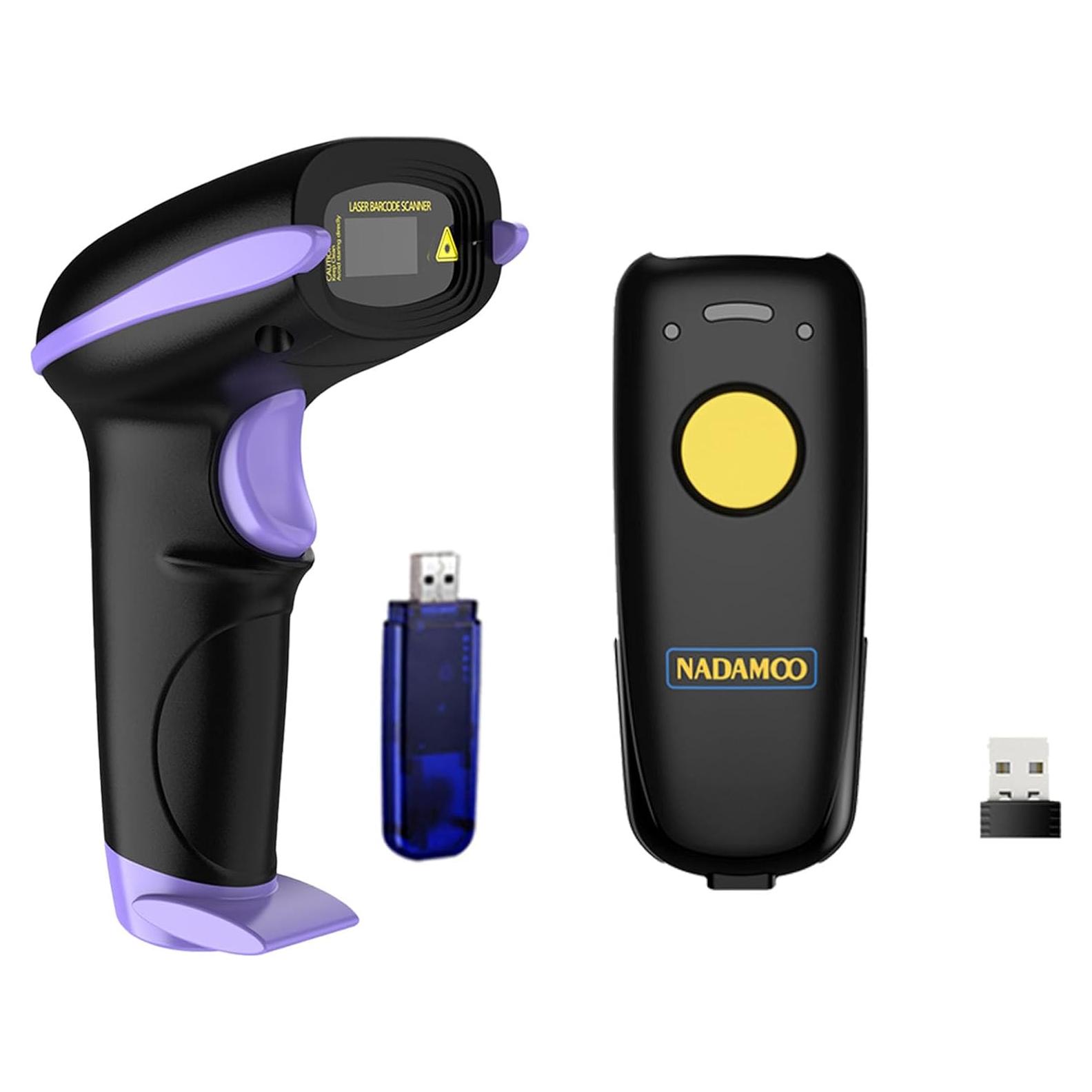 Escáner de Código de Barras Inalámbrico 2D NADAMOO Bur3076-2D y Bur3003