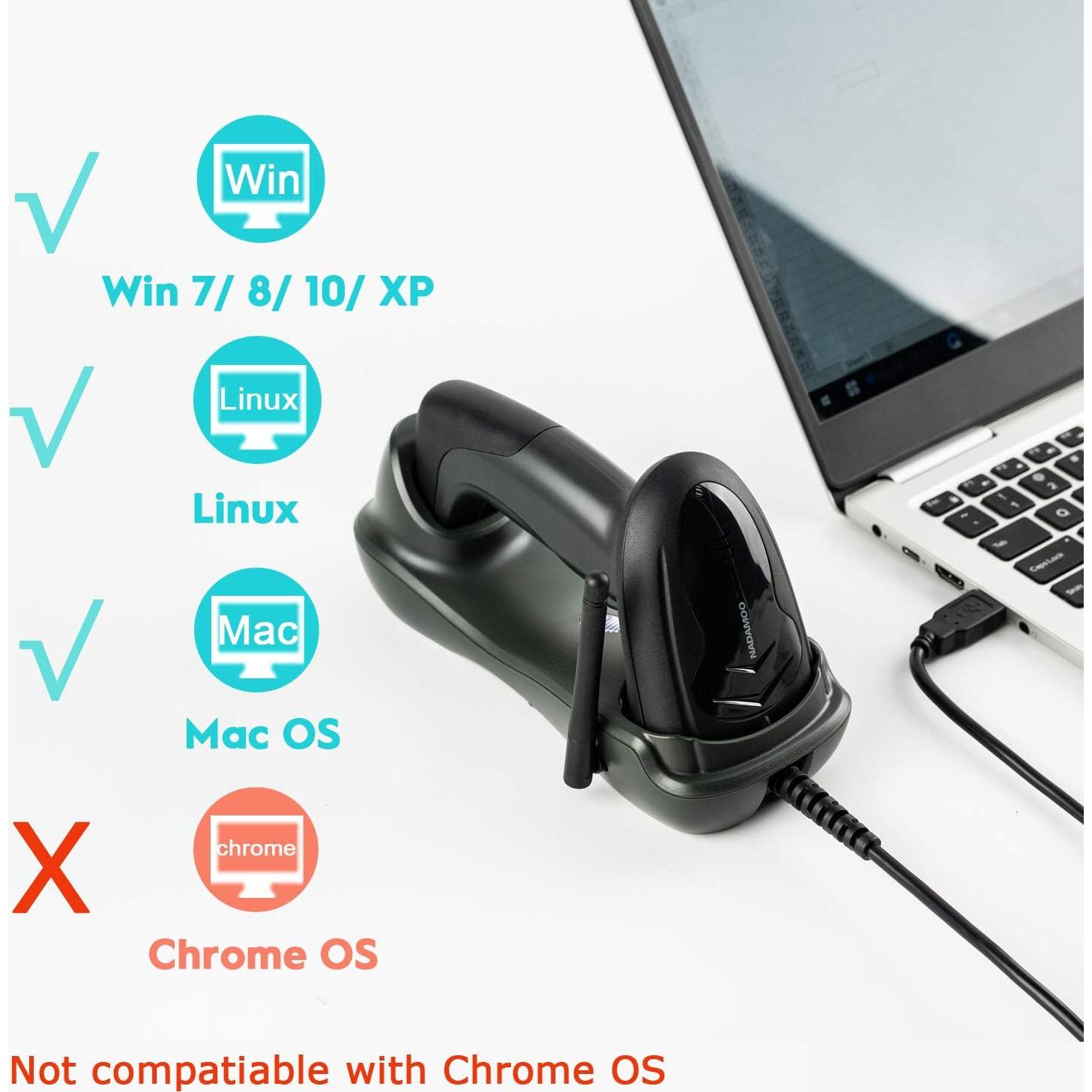 Escáner de Código de Barras Inalámbrico 2D NADAMOO Bur3069-2D