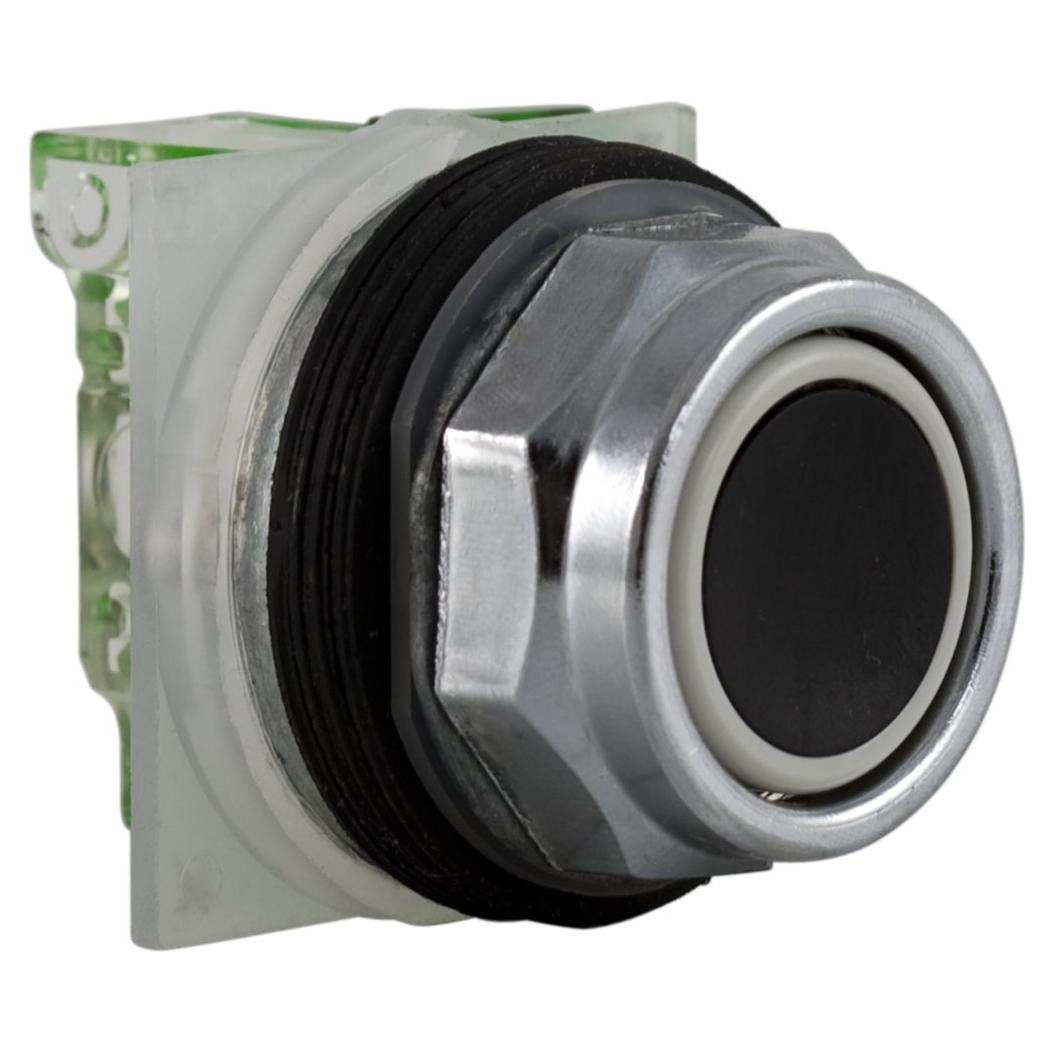 Botón de Presión No Iluminado Schneider Electric 30mm Negro