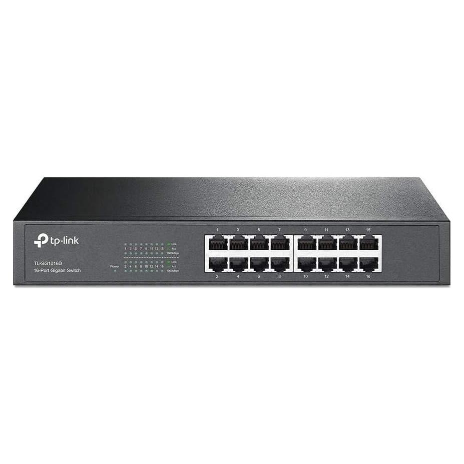 Switch TP-Link TL-SG1016D 16 Puertos Gigabit Ethernet Metal