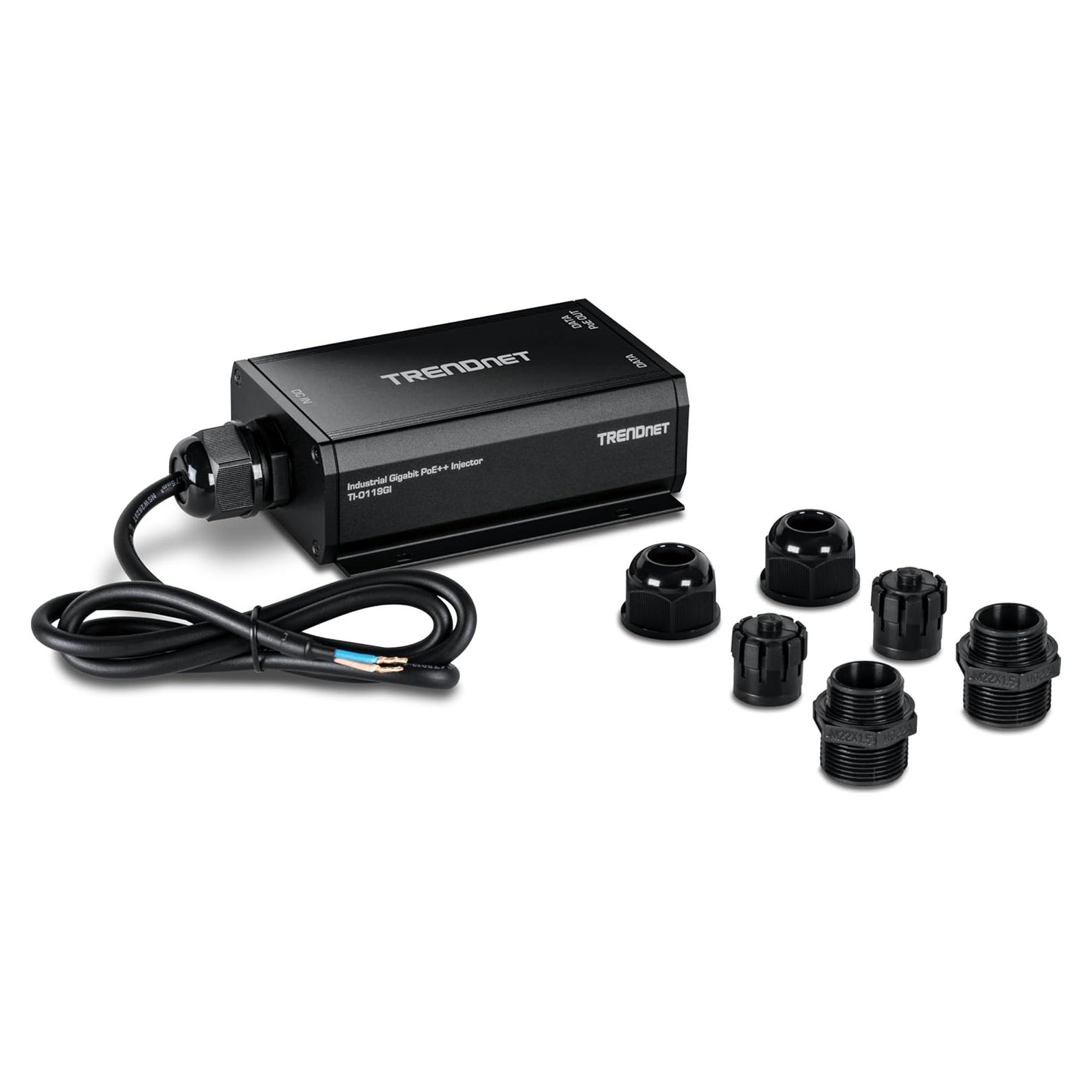 Inyector PoE++ Gigabit TRENDnet TI-O119GI IP67 95W