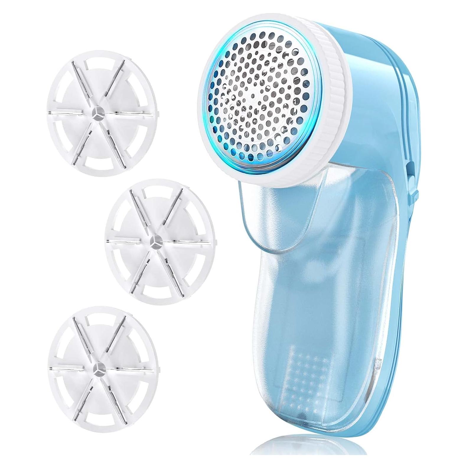 Afeitadora de tela Bubbacare Blue-A recargable USB 3 cuchillas