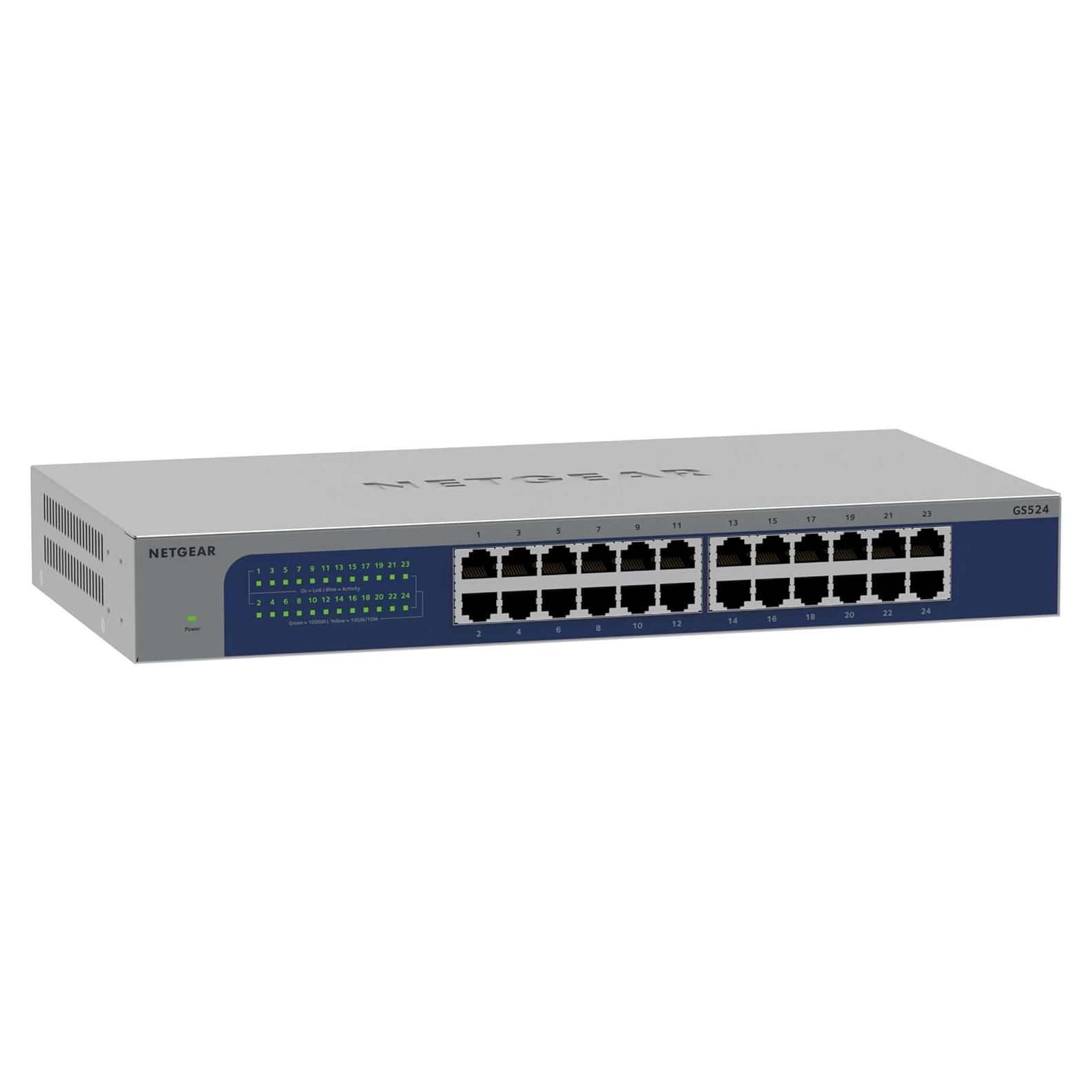 Switch Ethernet No Gestionado NETGEAR GS524 24 Puertos Gigabit
