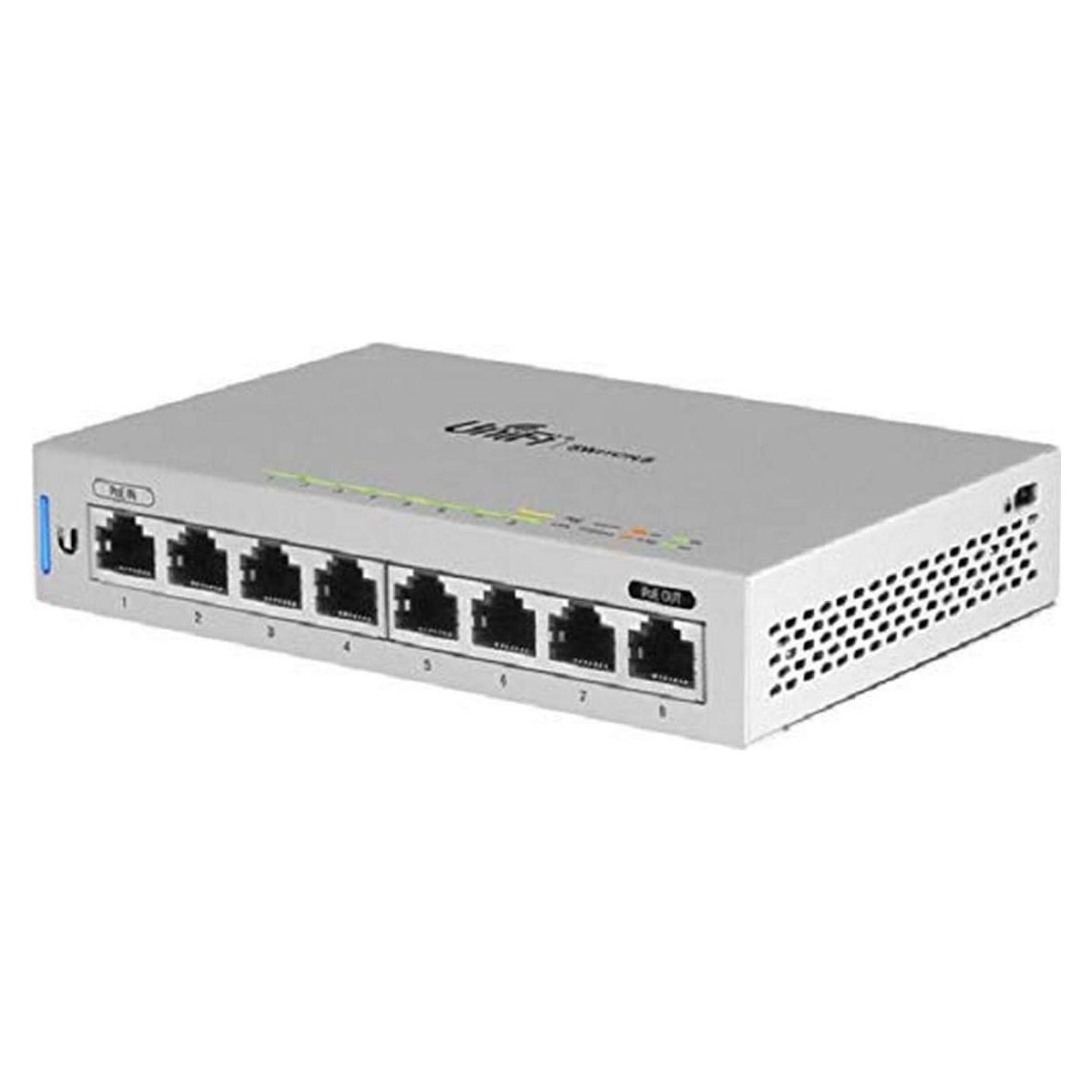 Interruptor Gigabit Ubiquiti US-8 PoE 8 Puertos 430g