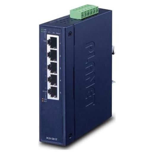 Conmutador Ethernet Industrial Planet IGS-501T 5 Puertos 10/100/1000Mbps