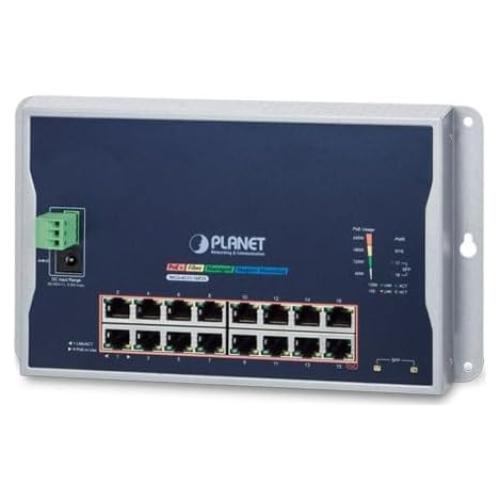 Interruptor Industrial Planet WGS-4215-16P2S 16 Puertos PoE