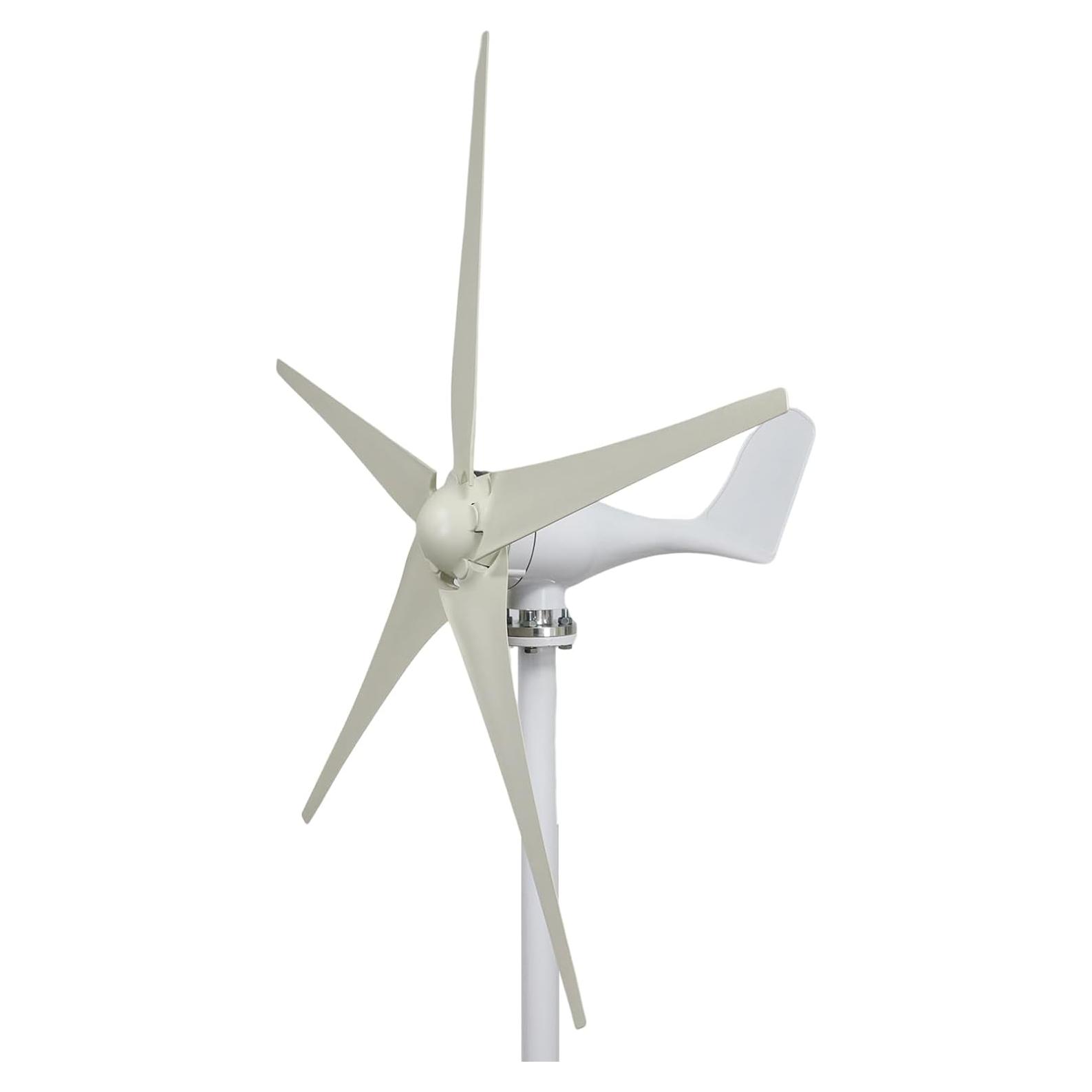 Generador Eólico Awjaisca 1200W 5 Palas Bajo Ruido 2.5m/s