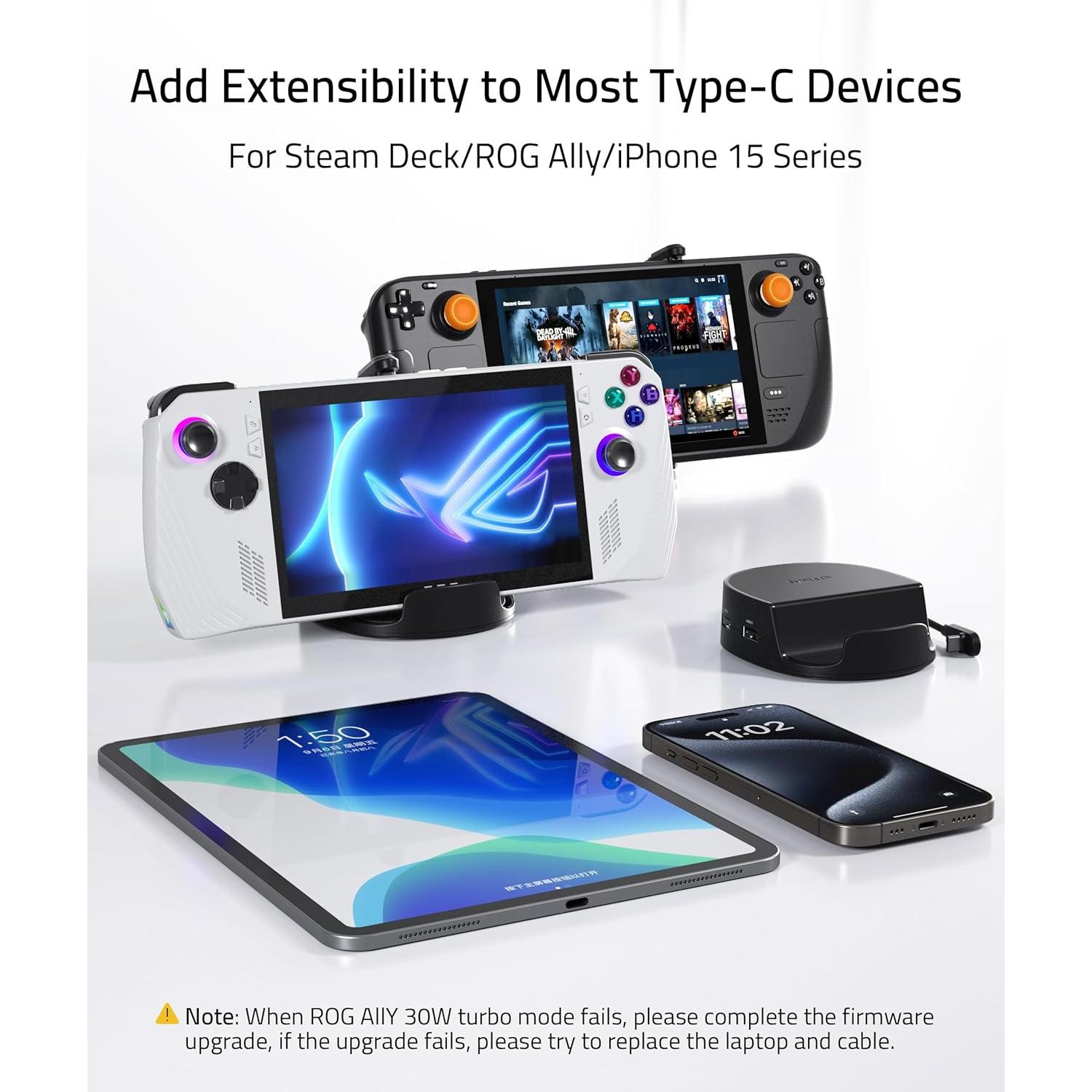 Base Mini Syntech 6-en-1 para Steam Deck y ROG Ally