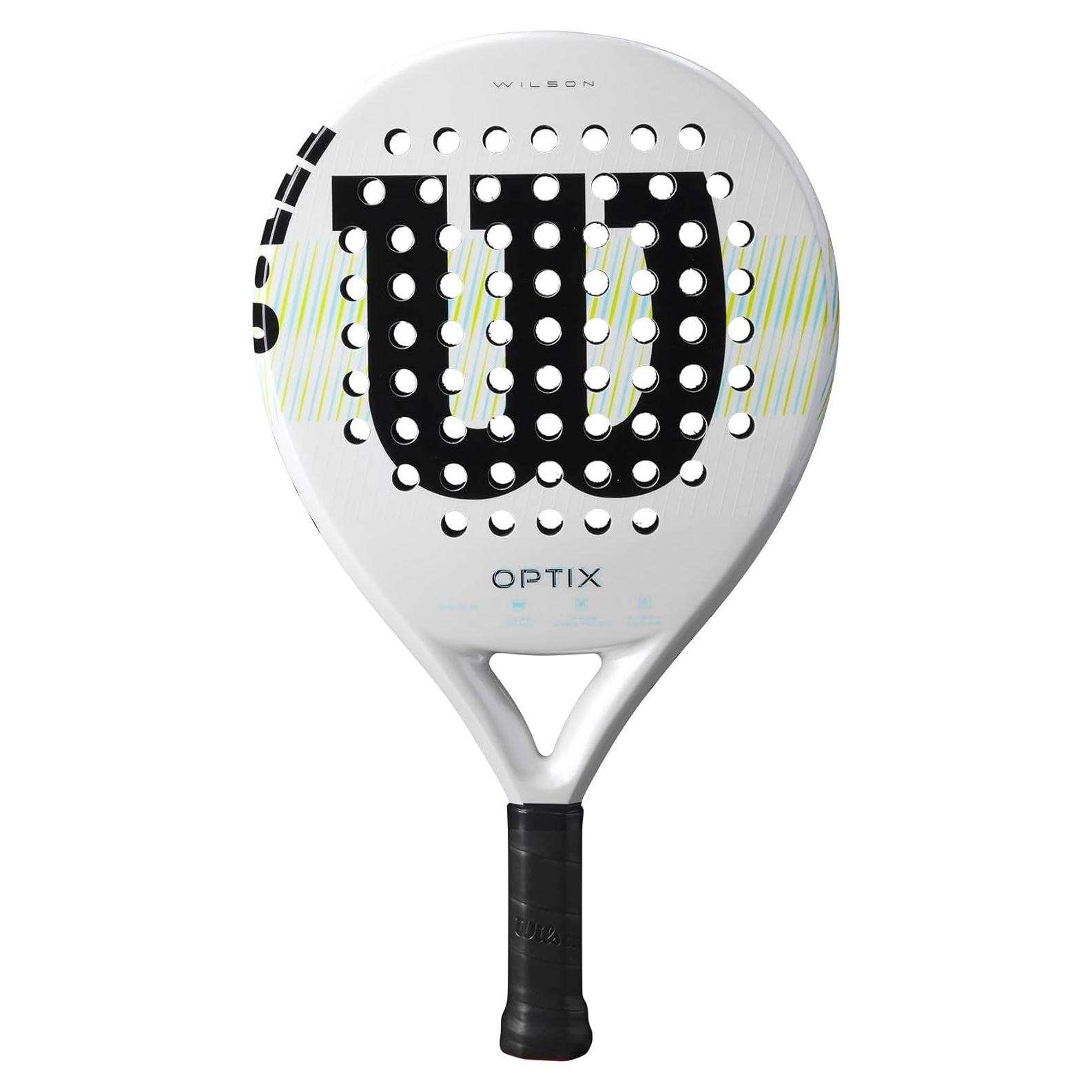 Pala de Padel Wilson Optix V1 Blanco/Verde 4 1/4"