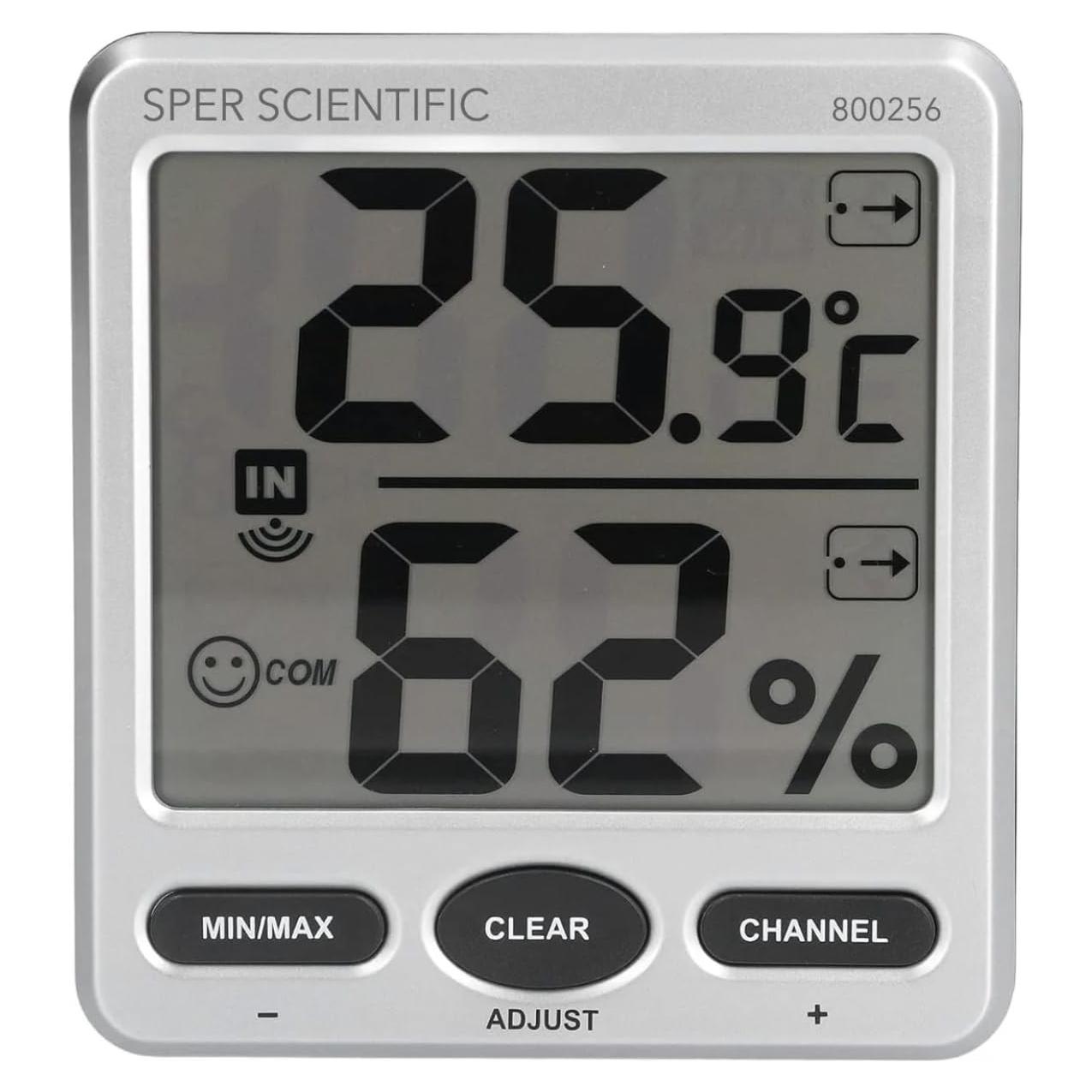Termo-Higrómetro Inalámbrico Sper Scientific 800256 - 8 Sensores