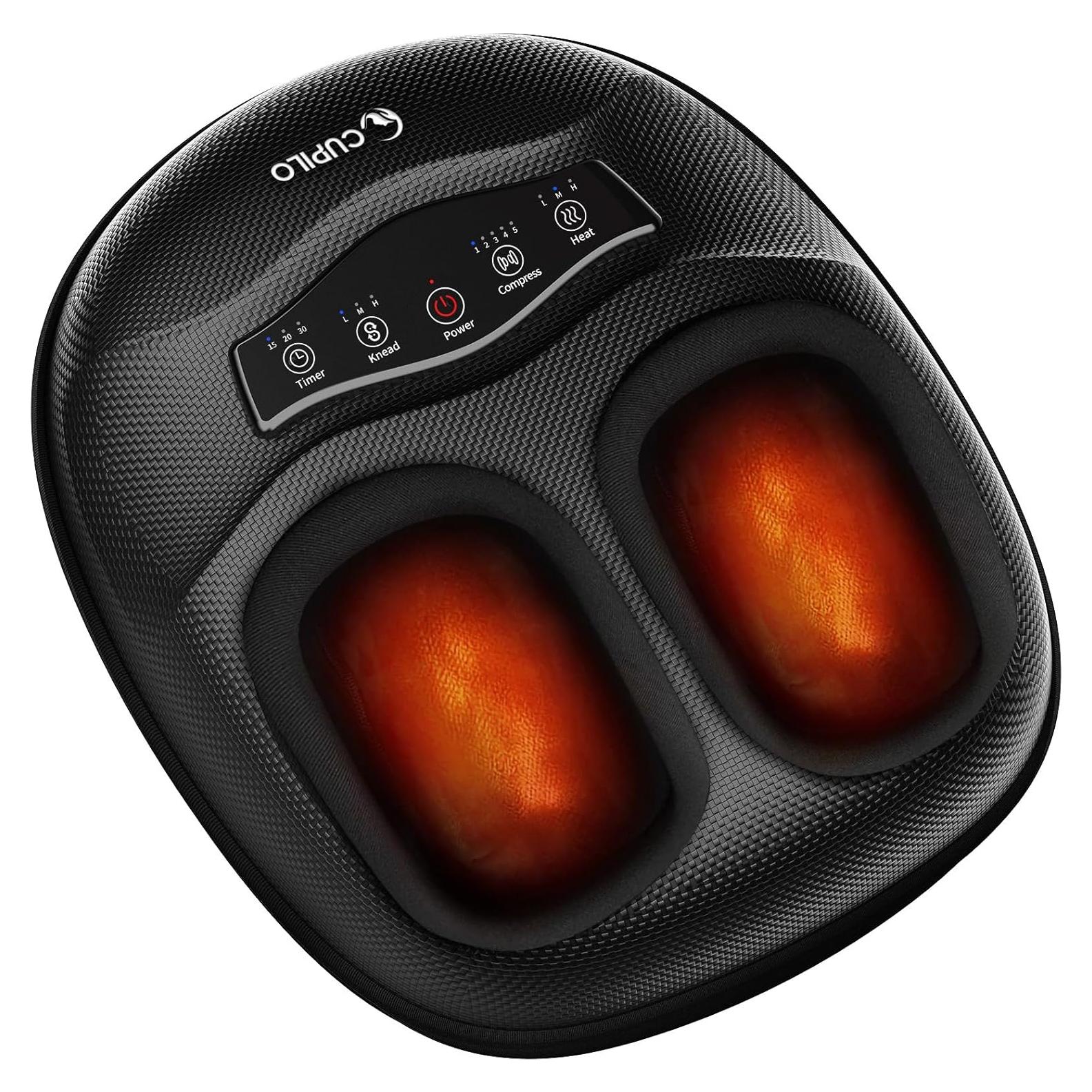Masajeador de pies Shiatsu CuPiLo CPL-5555 con calor y compresión