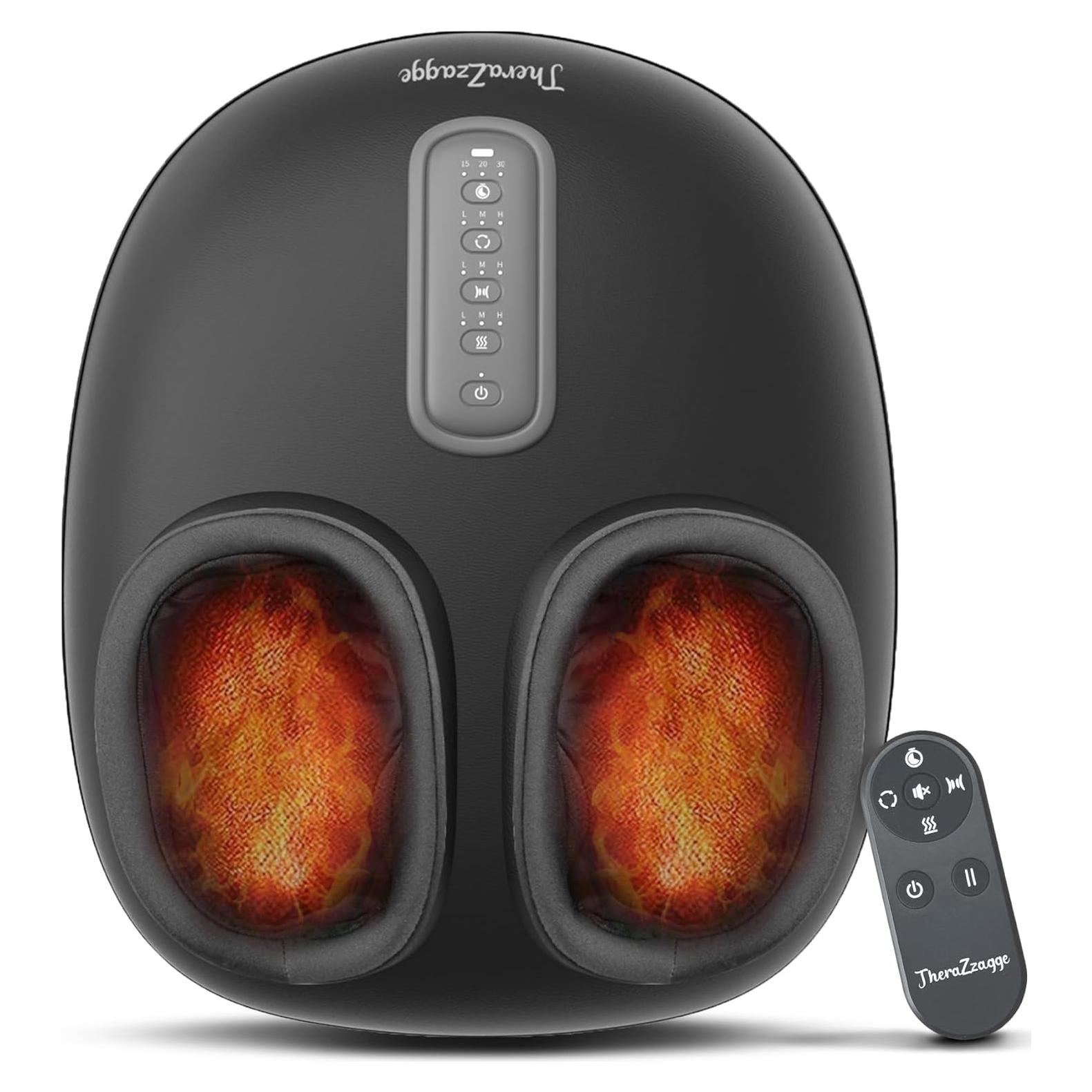 Masajeador de pies THERAZZAGGE TZ-E425B con calor y compresión