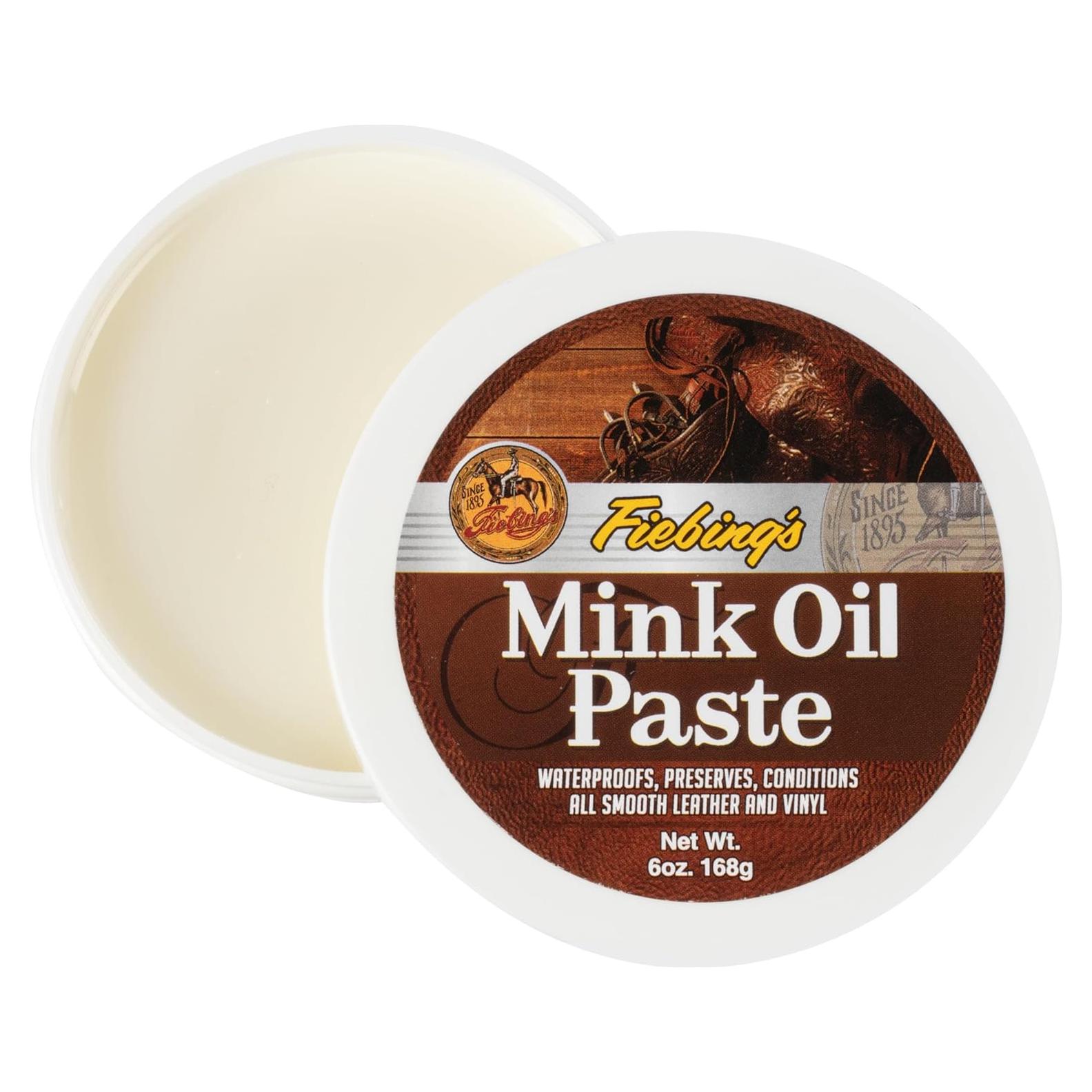 Aceite de visón Fiebing 170 g - Limpiador y acondicionador cuero