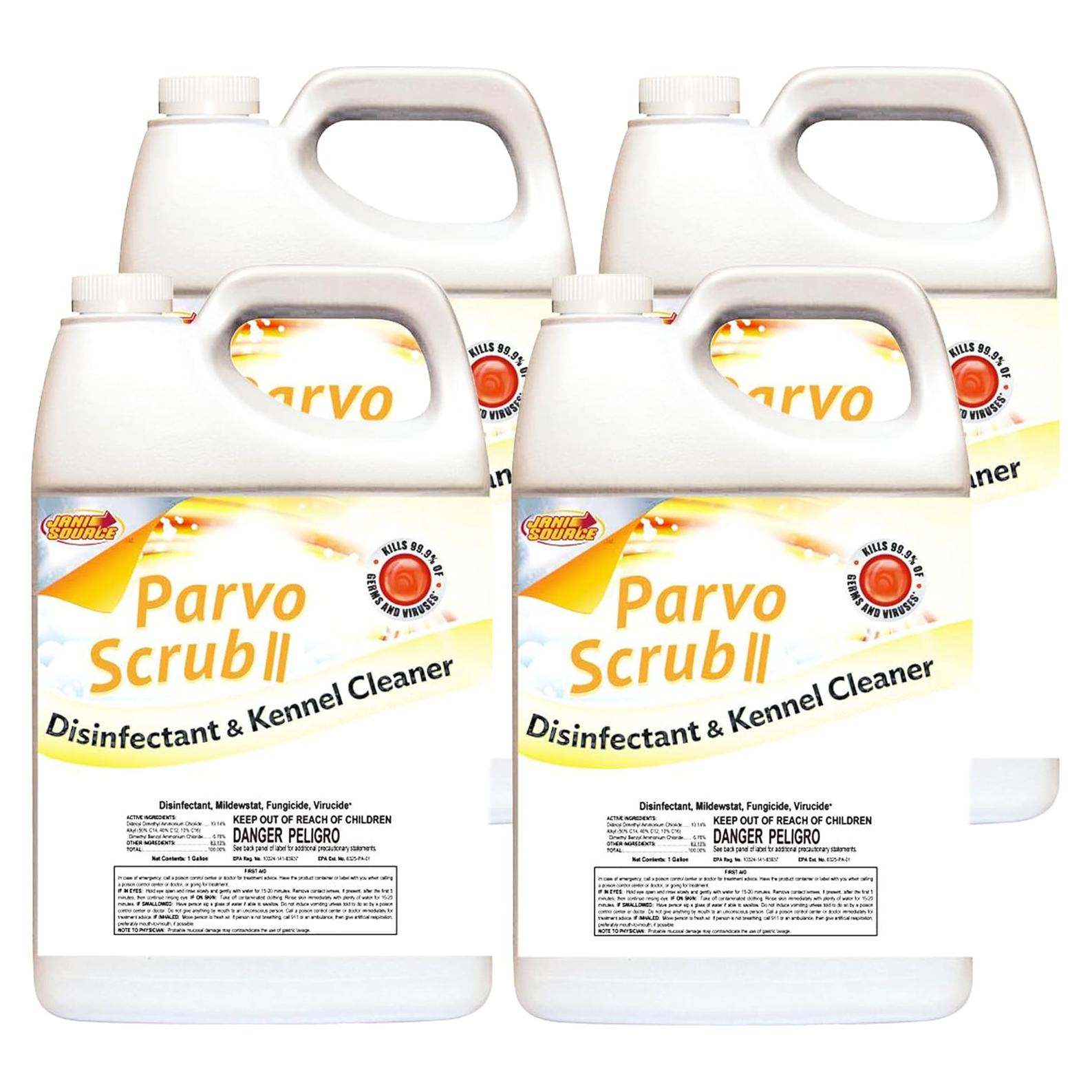 ParvoScrub Desinfectante Veterinario 4 Galones 3 en 1 JaniSource