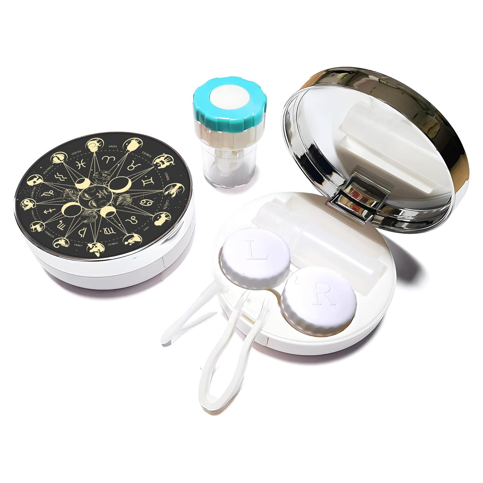 Kit de Viaje para Lentes de Contacto Mokiwala 5 en 1 Cara de Sol