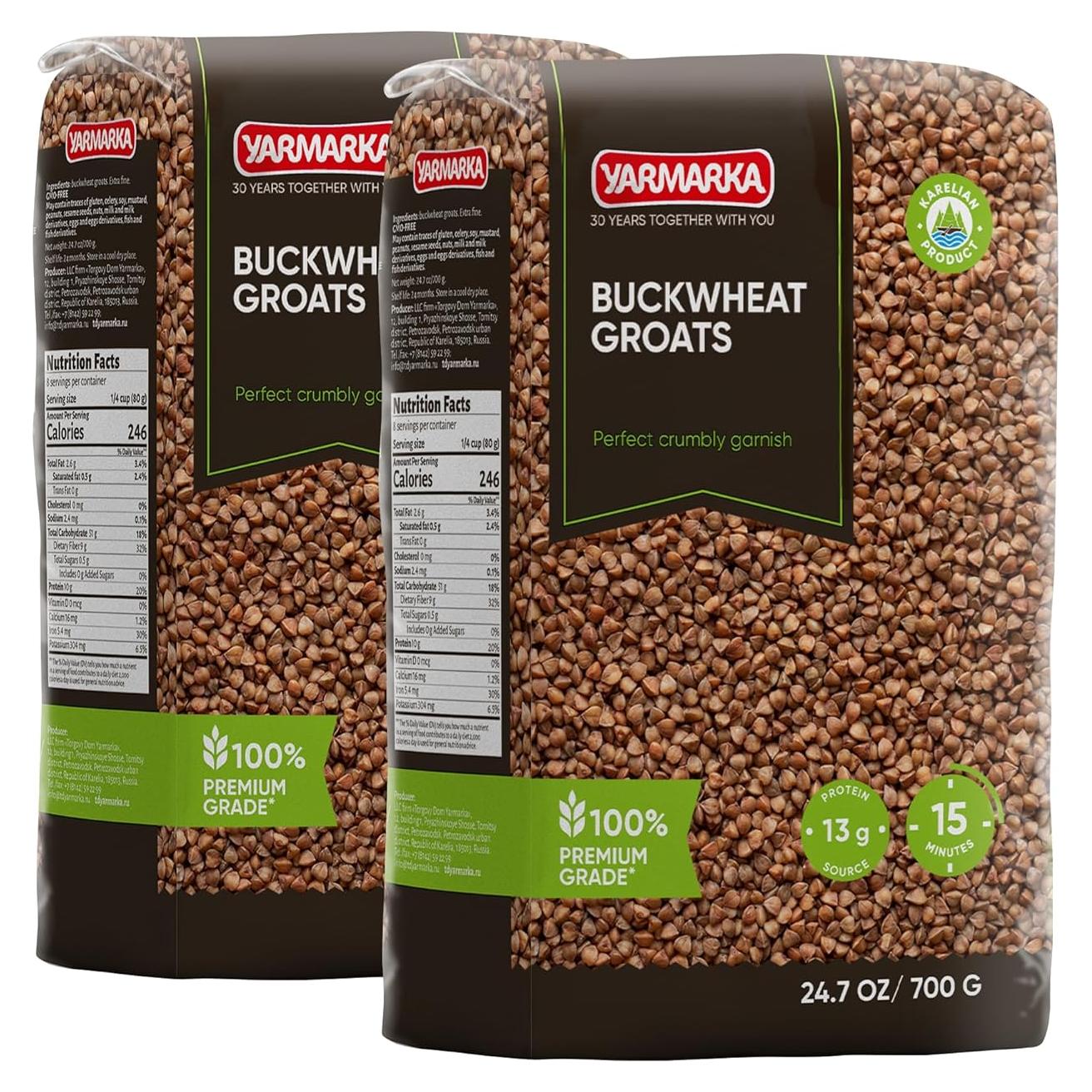 Trigo Sarraceno Tostado Yarmarka 700g Rico en Fibras y Hierro