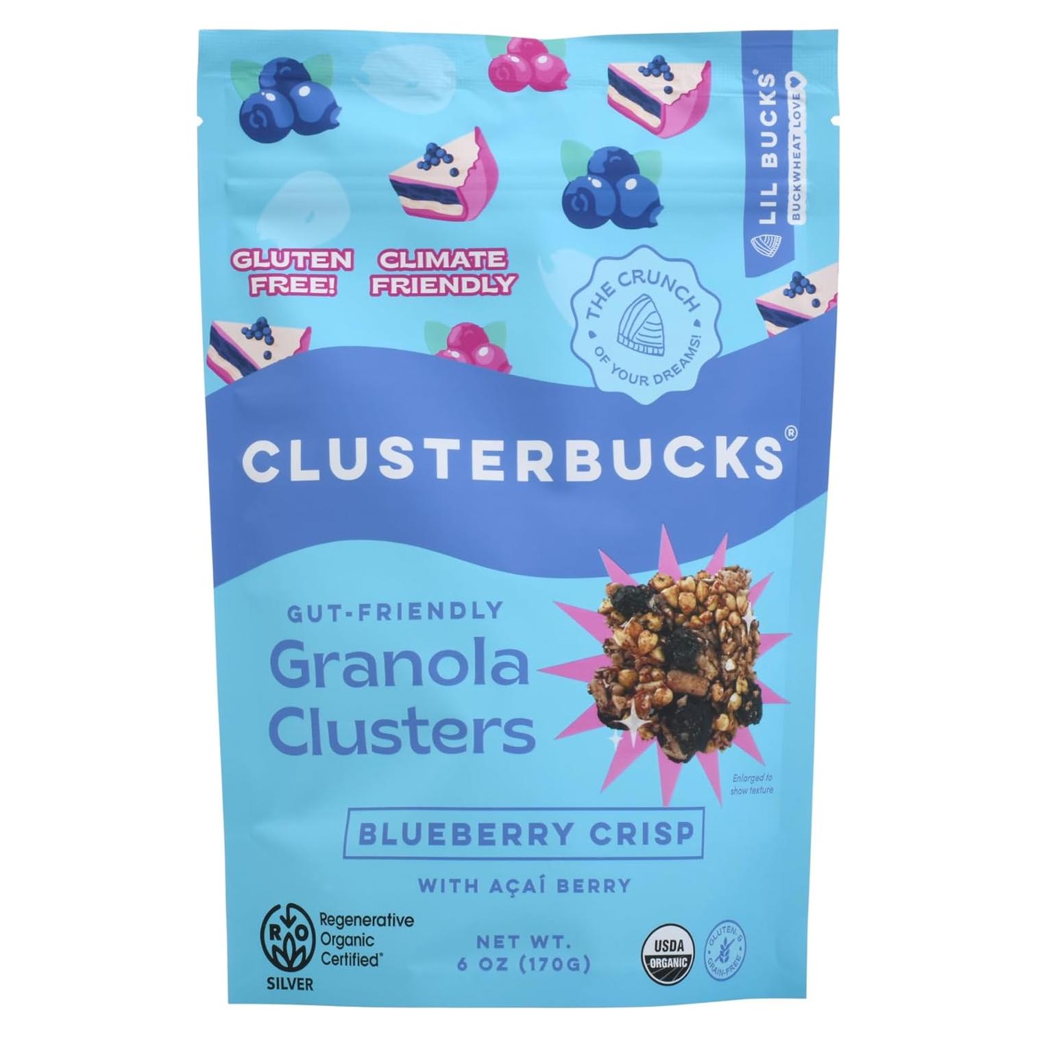 Granola sin Granos Clusterbucks 1021g - Crujiente de Arándano