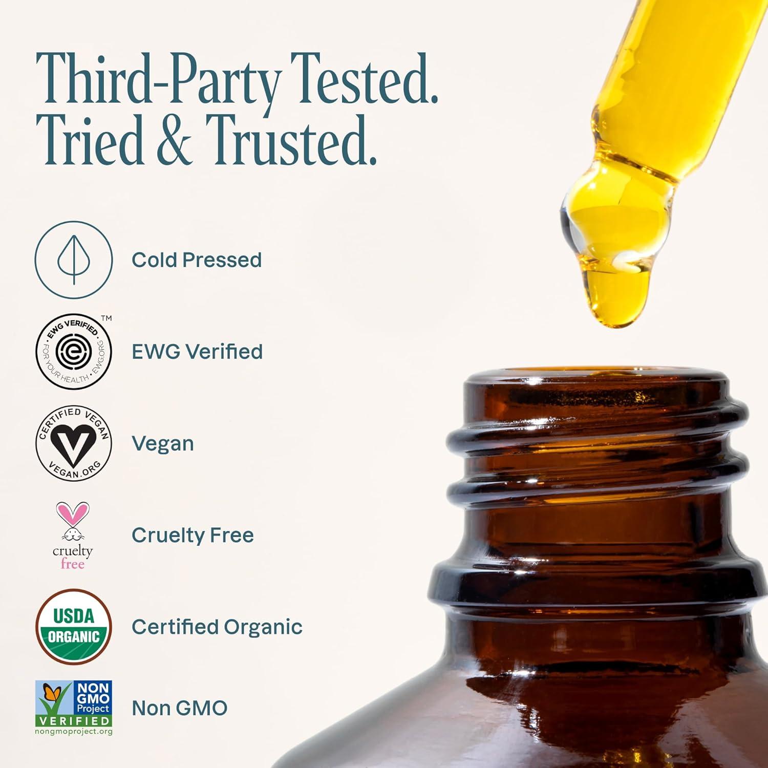 Aceite de Rosa Mosqueta Orgánico Cliganic 59 ml Puro y Certificado