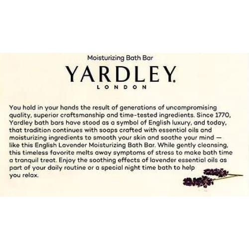 Barra de Baño Hidratante Yardley Lavanda Inglesa 120g
