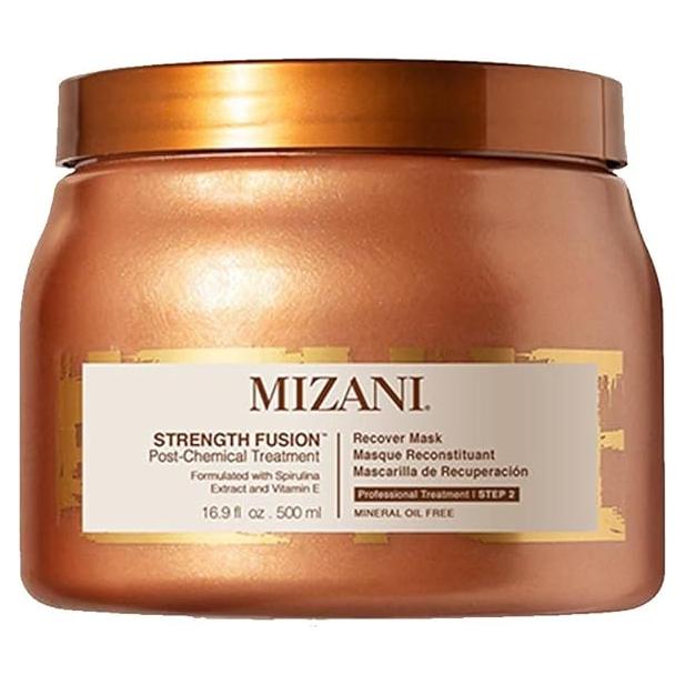 Máscara de Recuperación Mizani Strength Fusion 480g - Tratamiento Nocturno para Cabello Dañado