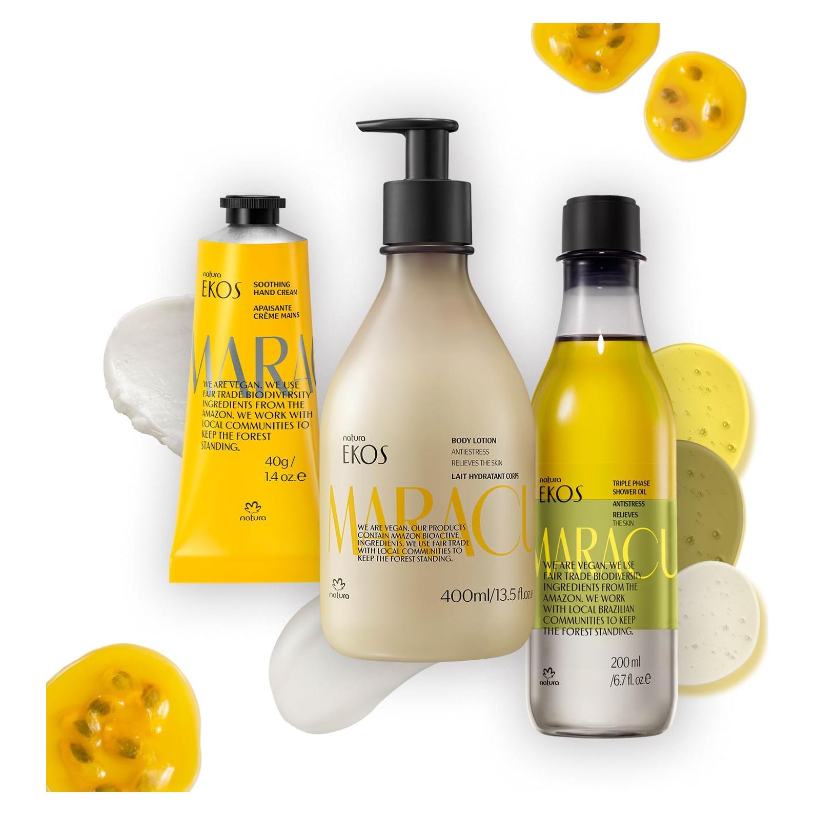 Conjunto de Cuidado Corporal Natura Maracujá - Hidratación 24H