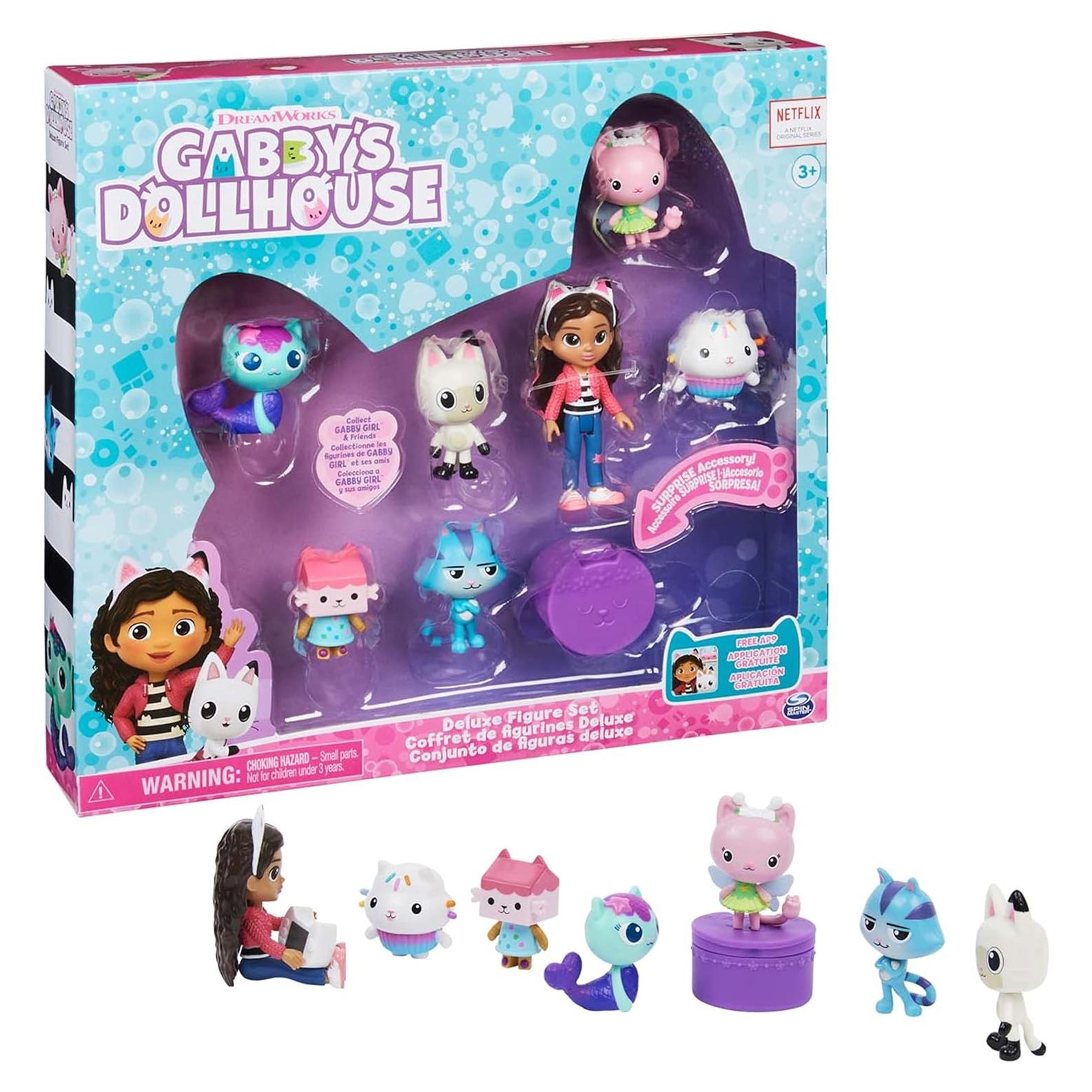 Juego de Figuras Deluxe Gabby con 7 Figuras y Accesorio