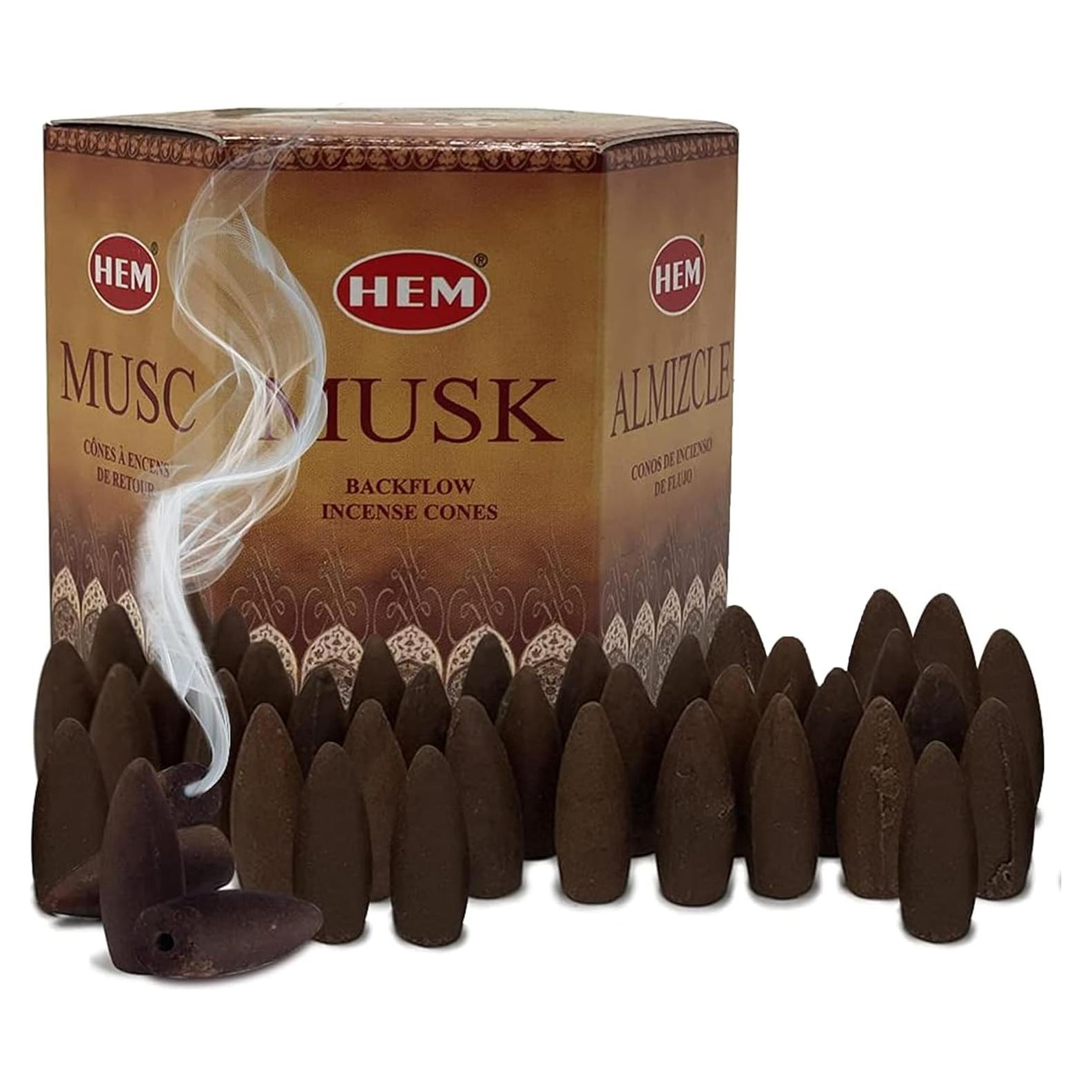 Conos de Incienso Almizcle TRUMIRI - 40 Unidades Naturales