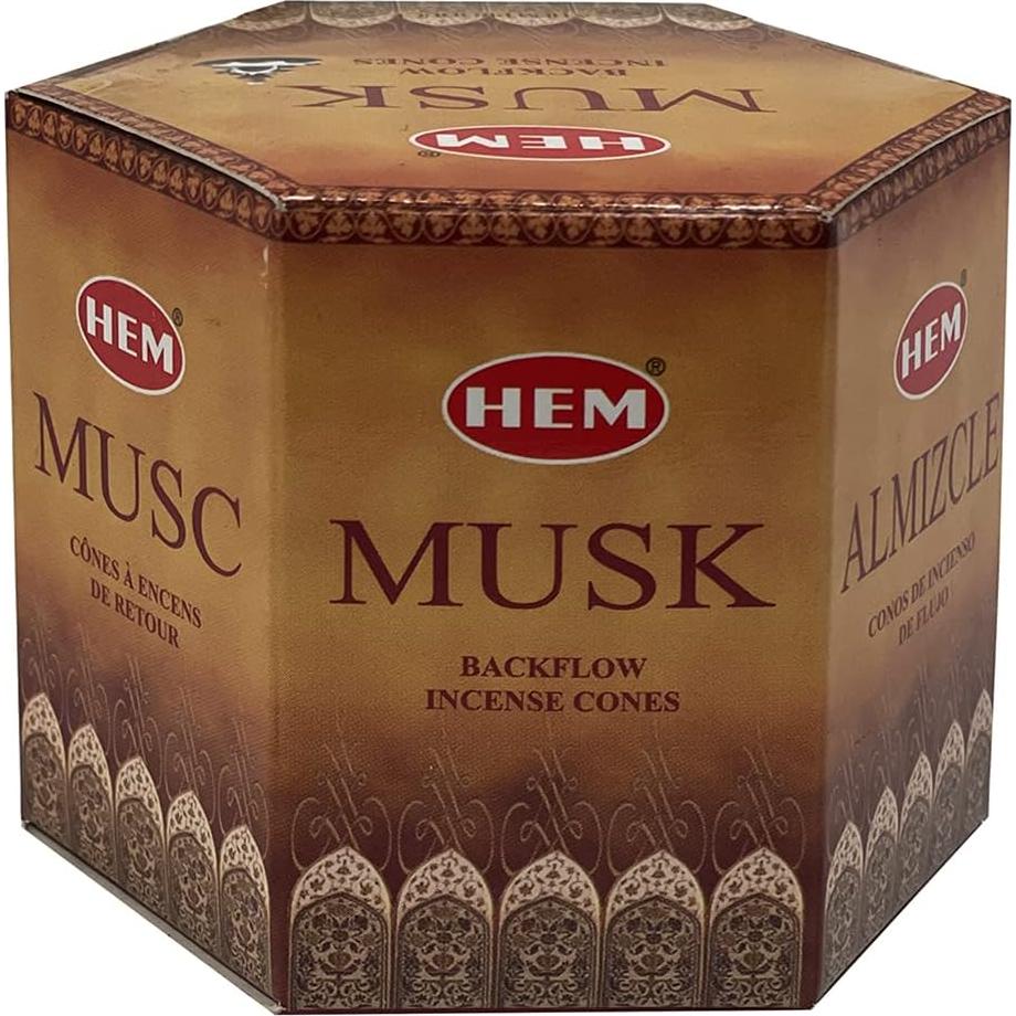 Conos de Incienso Almizcle TRUMIRI - 40 Unidades Naturales