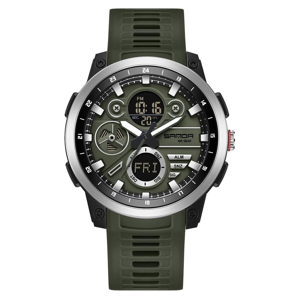 Reloj Deportivo KXAITO Militar Digital Resistente al Agua 50m