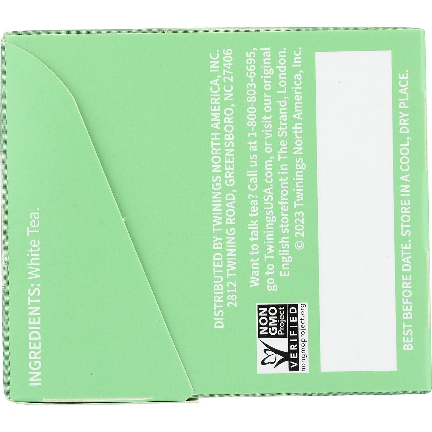 Té Blanco Puro Twining 20 Bolsitas 30g - Apoya Inmunidad