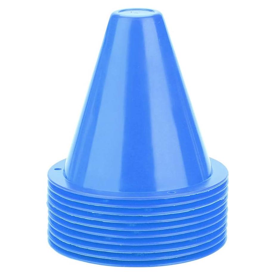 Conos de Entrenamiento de Fútbol WNSC 10 Piezas Azul PE