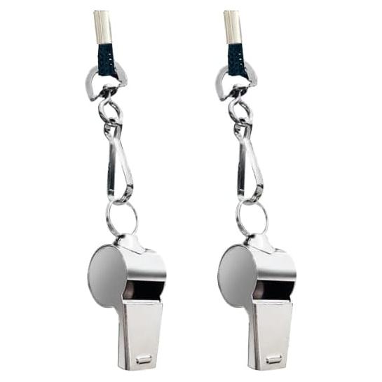 Juego de 2 Silbatos de Acero Inoxidable Menjo Outdoors