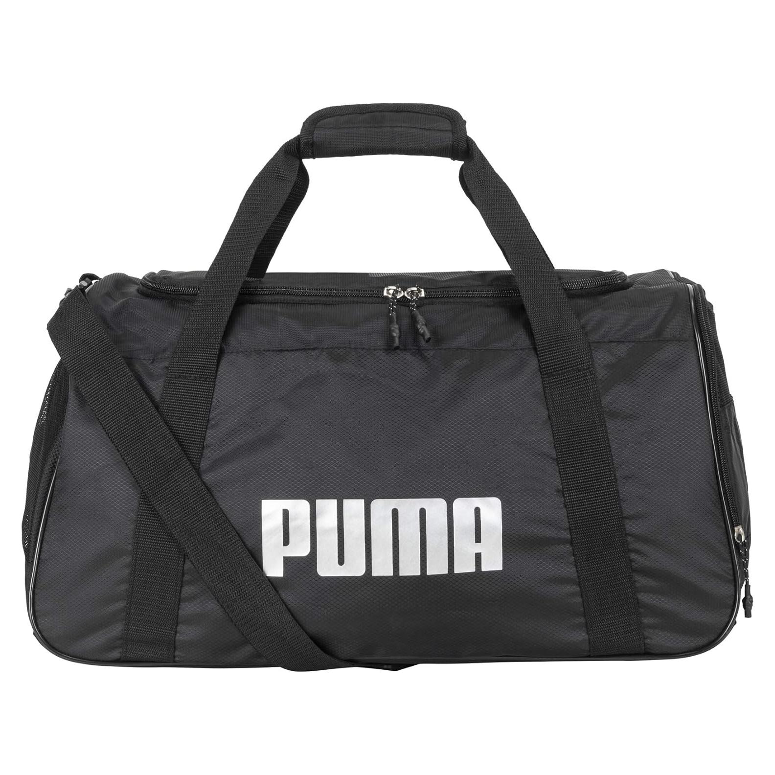 Bolsa de Deporte PUMA Duffel Foundation Unisex Negro Plata