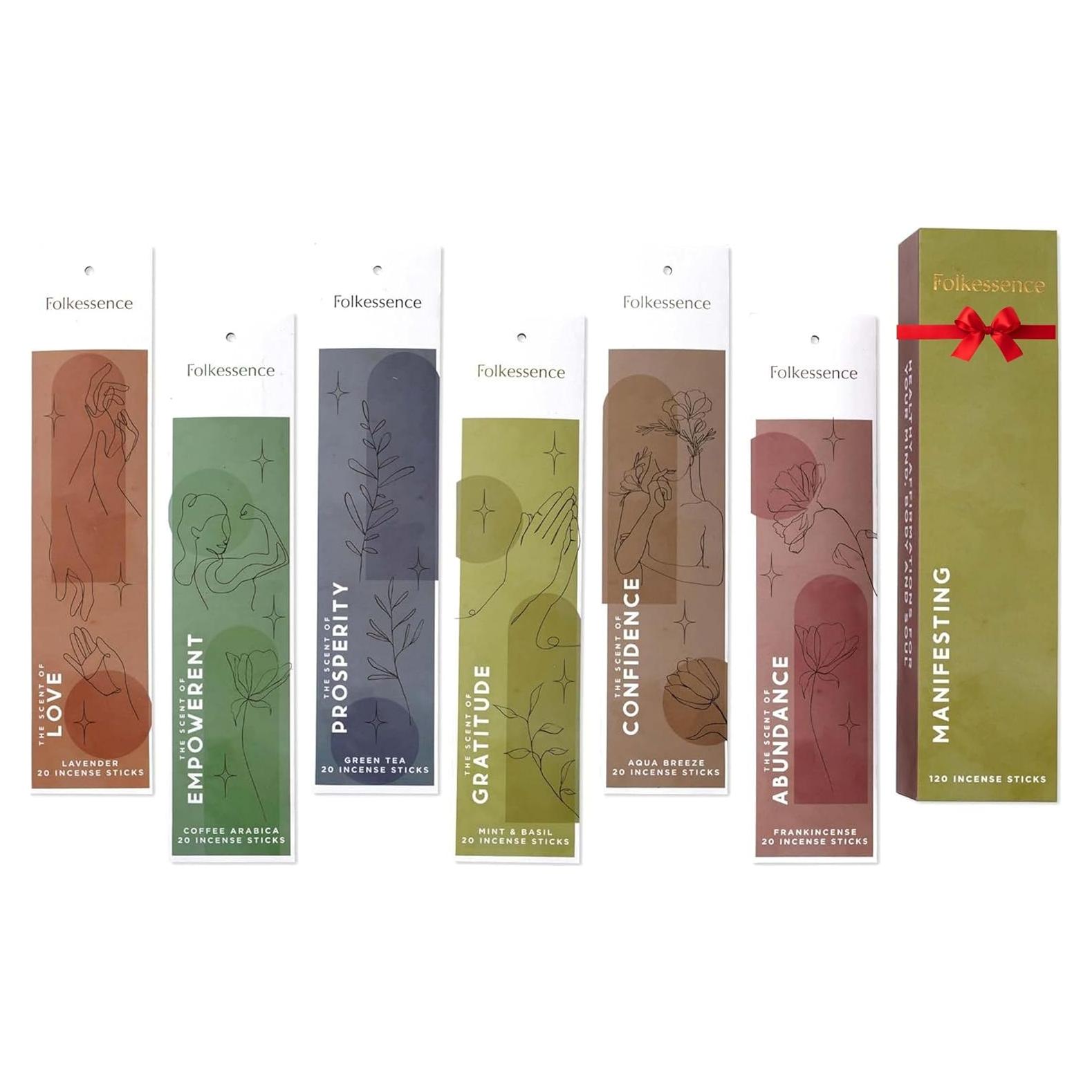 Varitas de Incienso Folkulture - Set de 120 Varitas Aromáticas