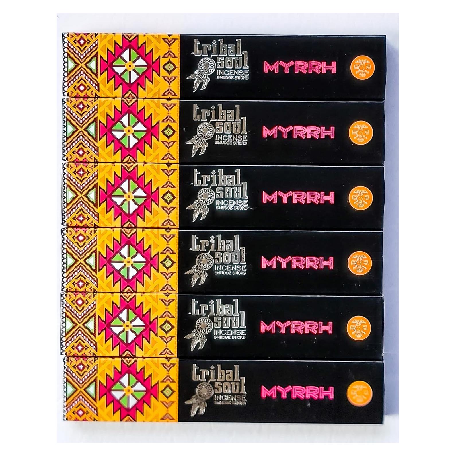 Incienso Premium Myrrh Tribal Soul - 6 Cajas 90g
