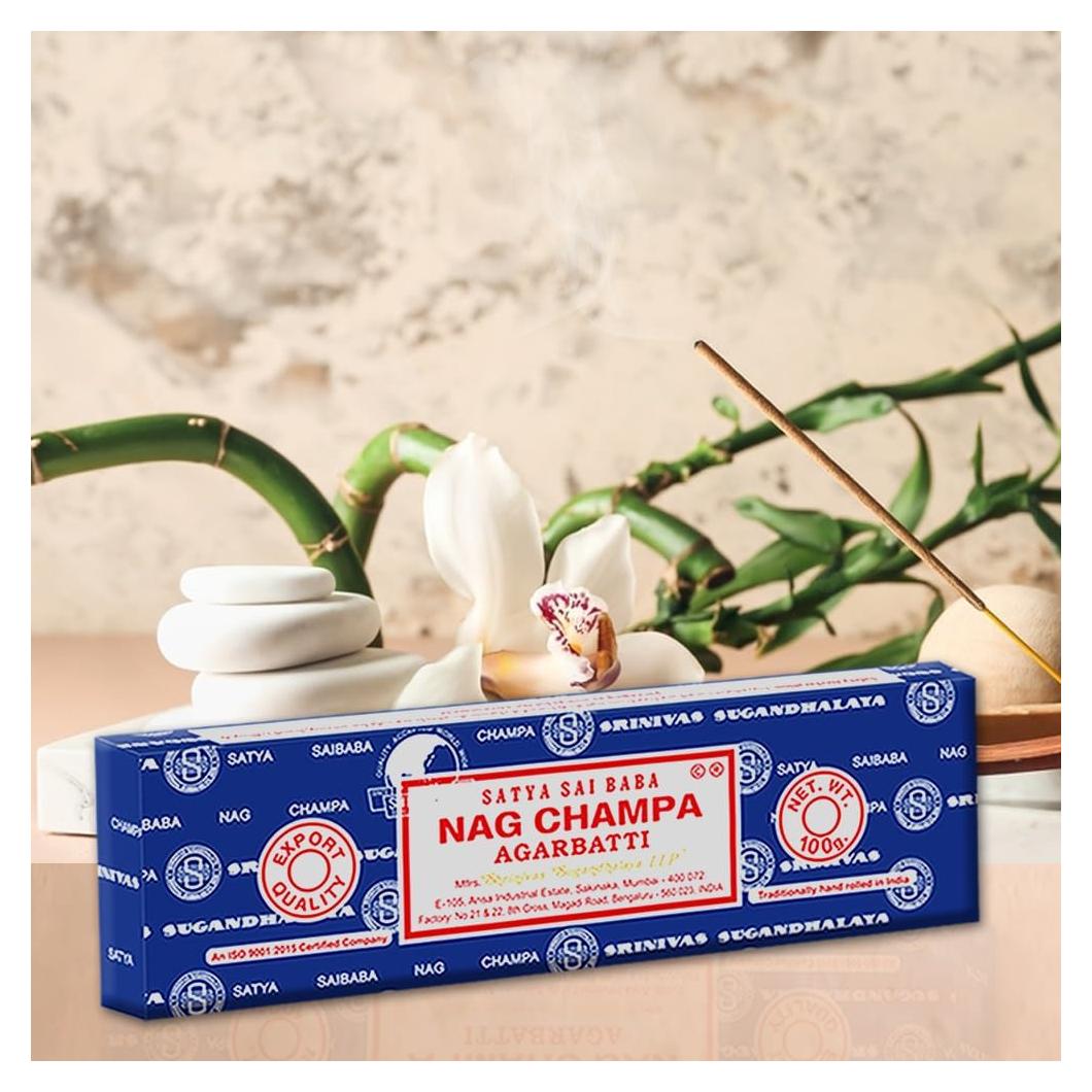 Incienso Satya Nag Champa 100 Gr Varitas Aromáticas