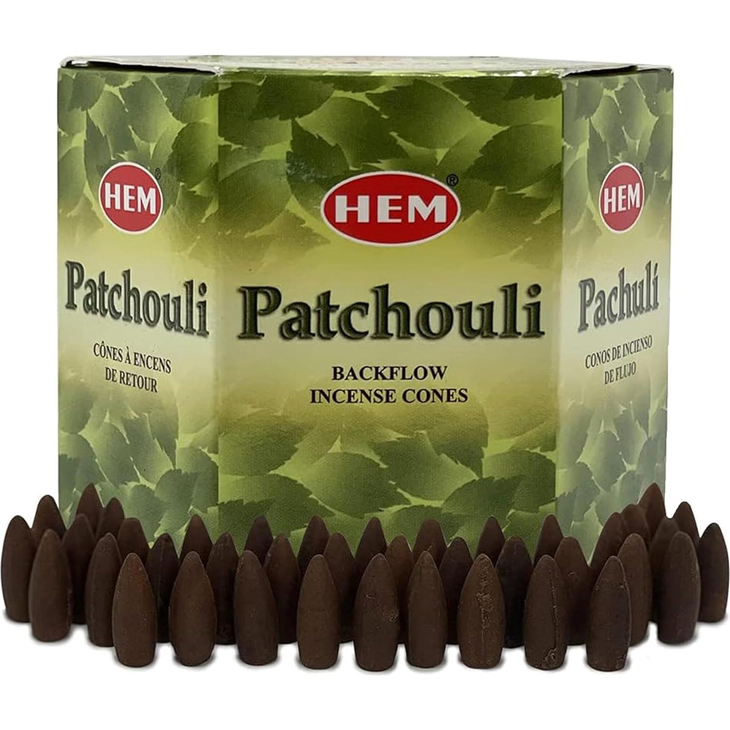 Conos de Incienso Patchouli TRUMIRI - 40 Unidades Naturales