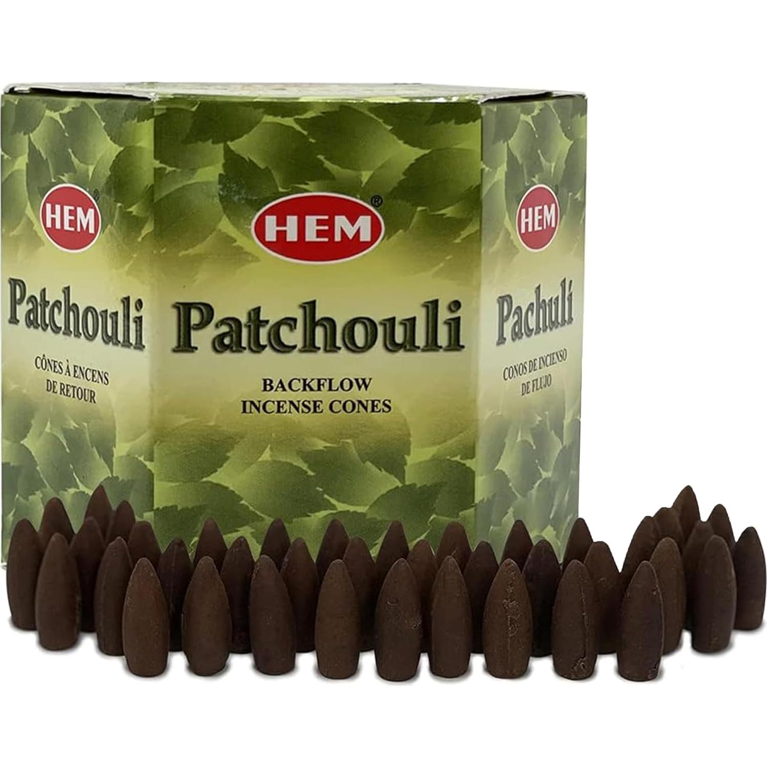 Conos de Incienso Patchouli TRUMIRI - 40 Unidades Naturales